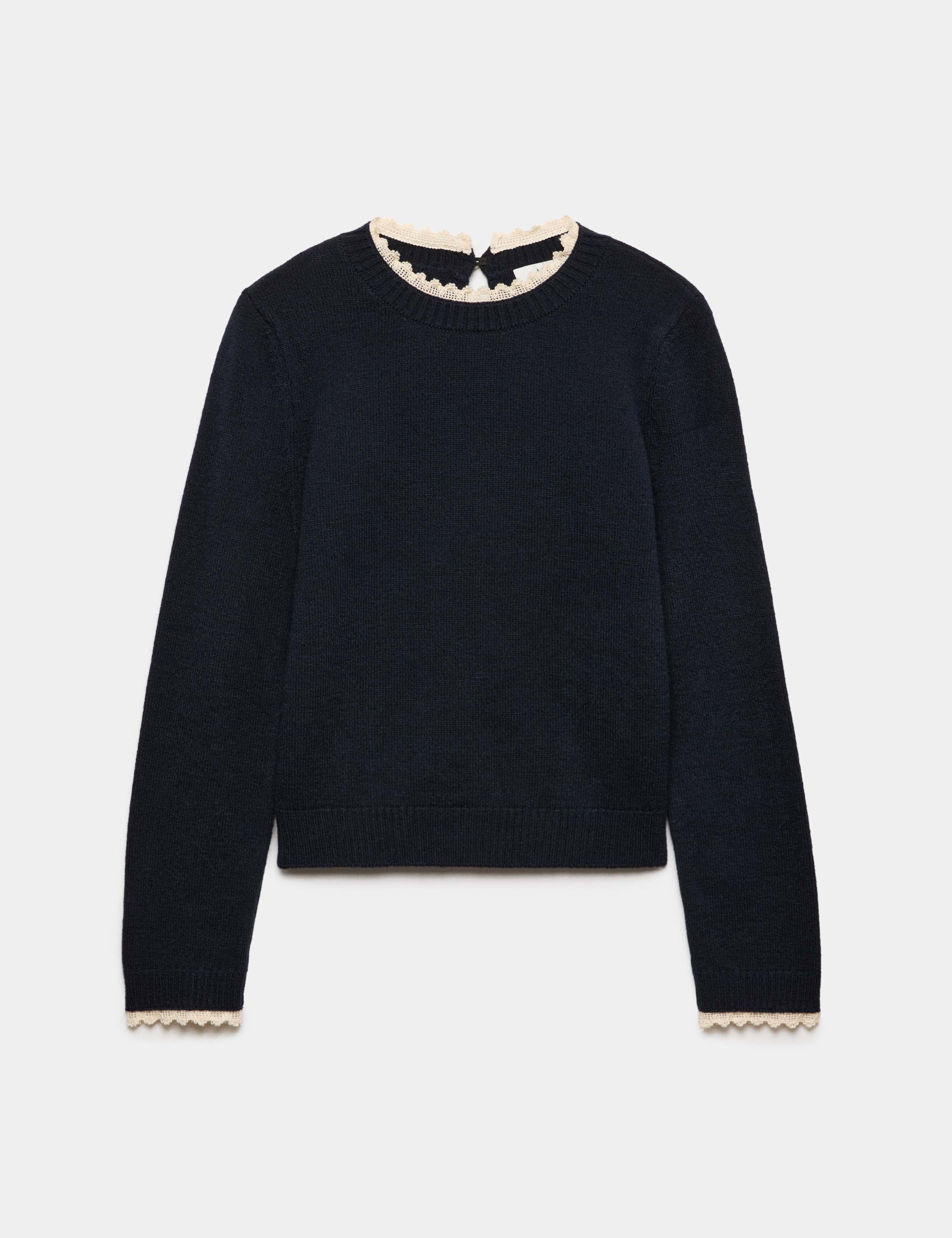 Lace Detail Crew Neck Jumper 2 of 5