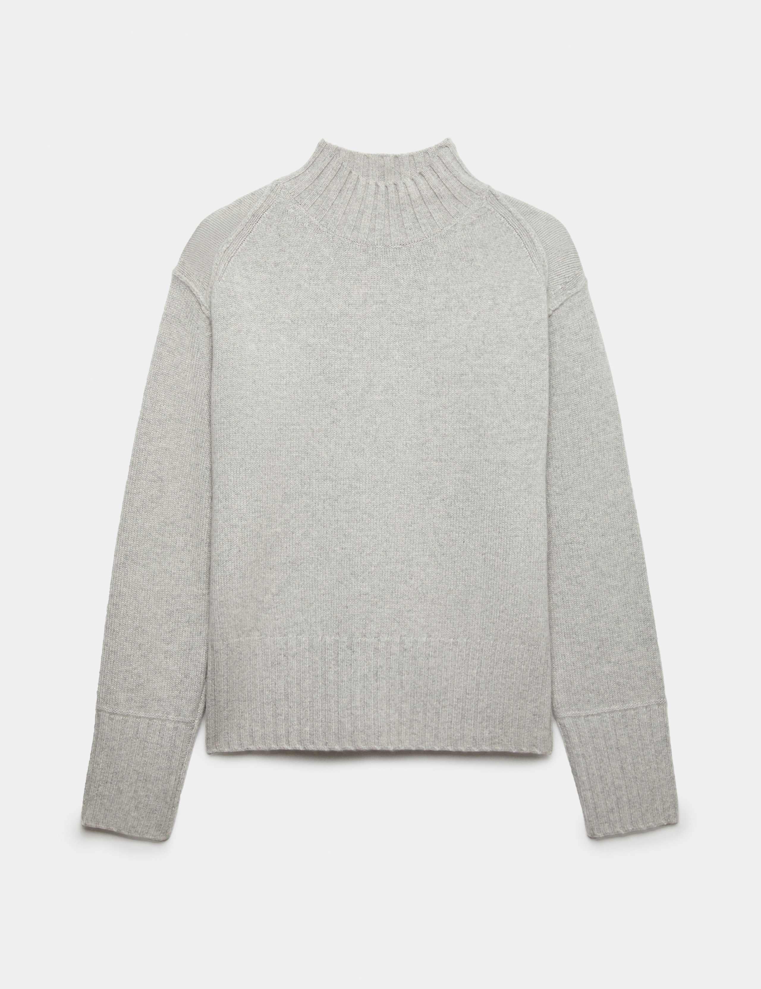Pure Cashmere Funnel Neck Relaxed Jumper 2 of 6