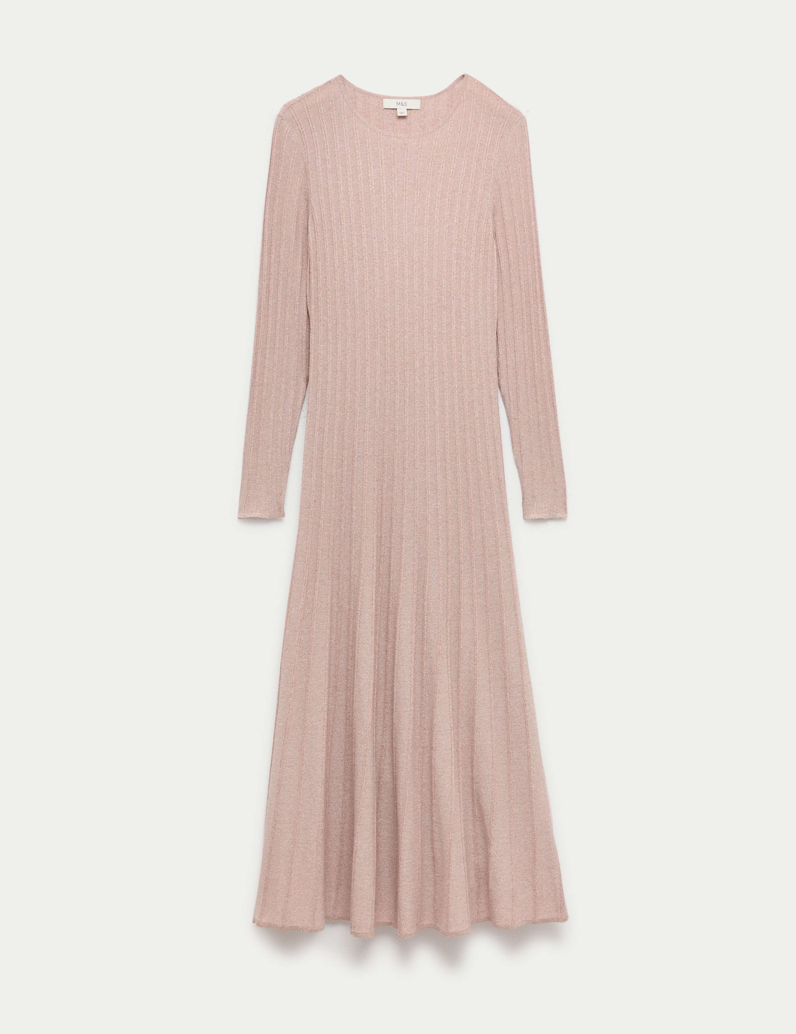 Sparkly Ribbed Knitted Maxi Dress 1 of 1