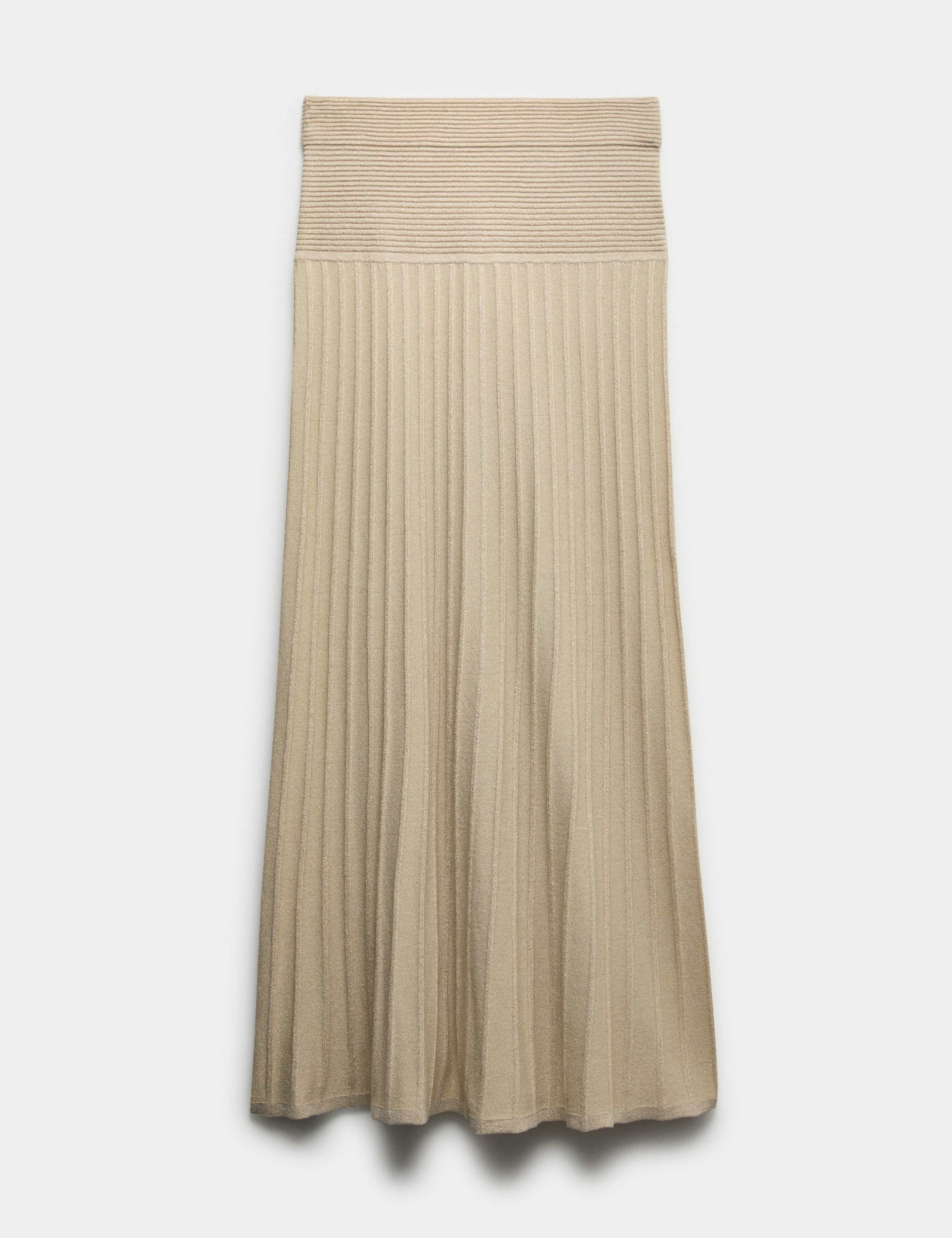 Sparkly Ribbed Knitted Maxi Skirt 1 of 1