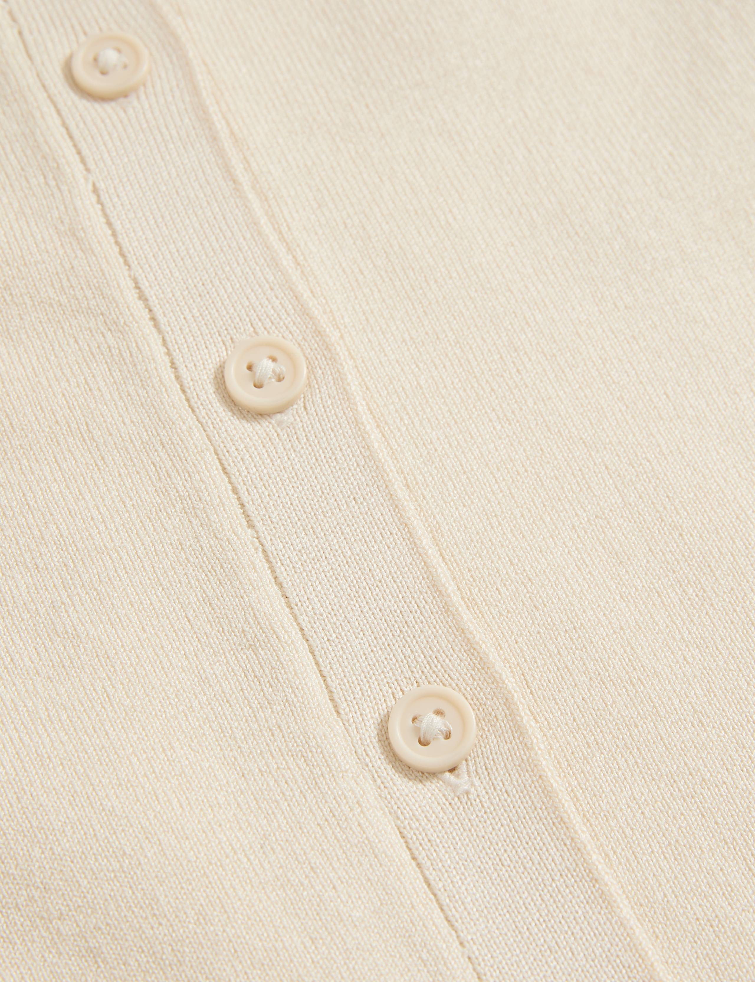 Crew Neck Button Front Cardigan 5 of 5