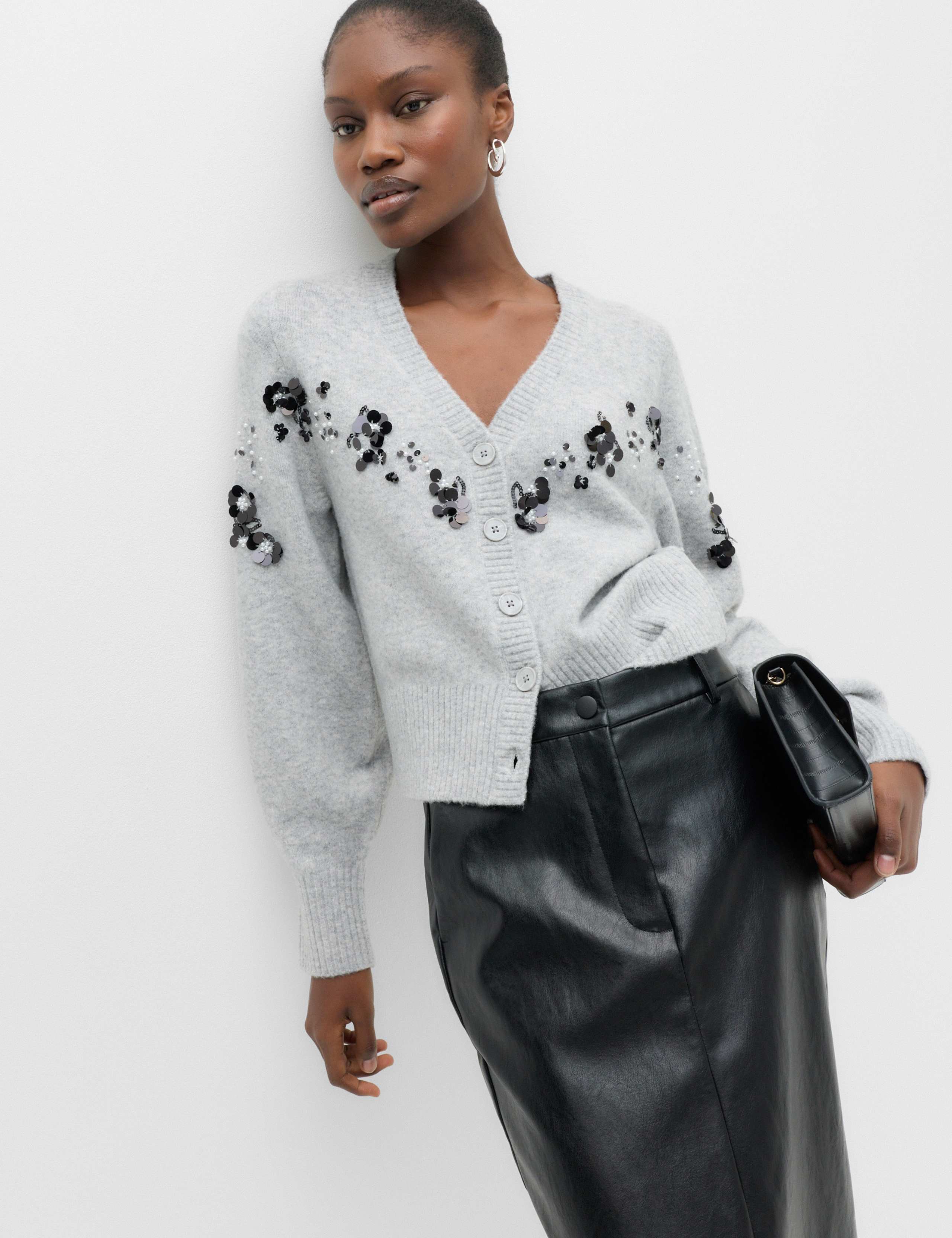 Embellished V-Neck Cardigan 6 of 6