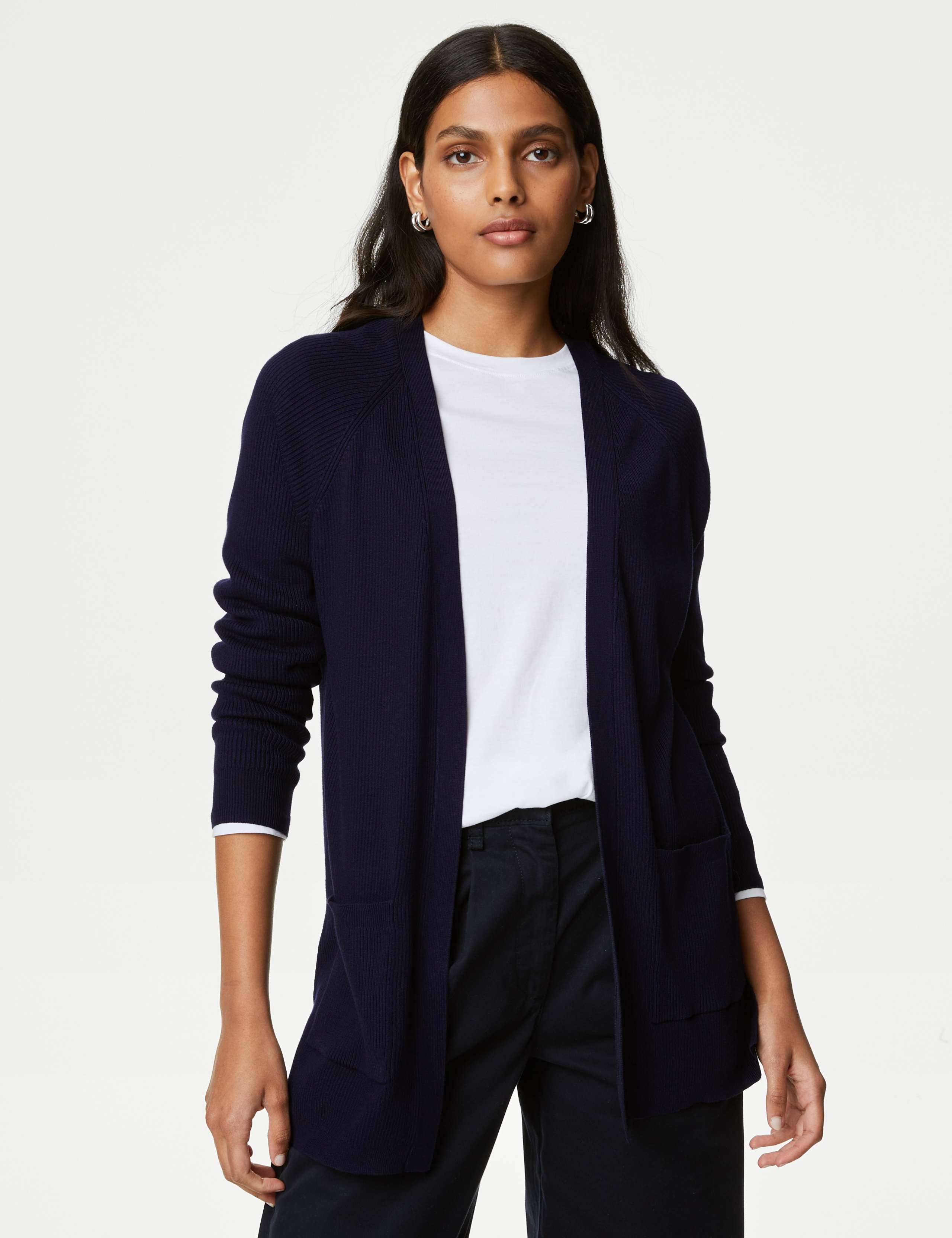 Ribbed Edge to Edge Longline Cardigan 4 of 6