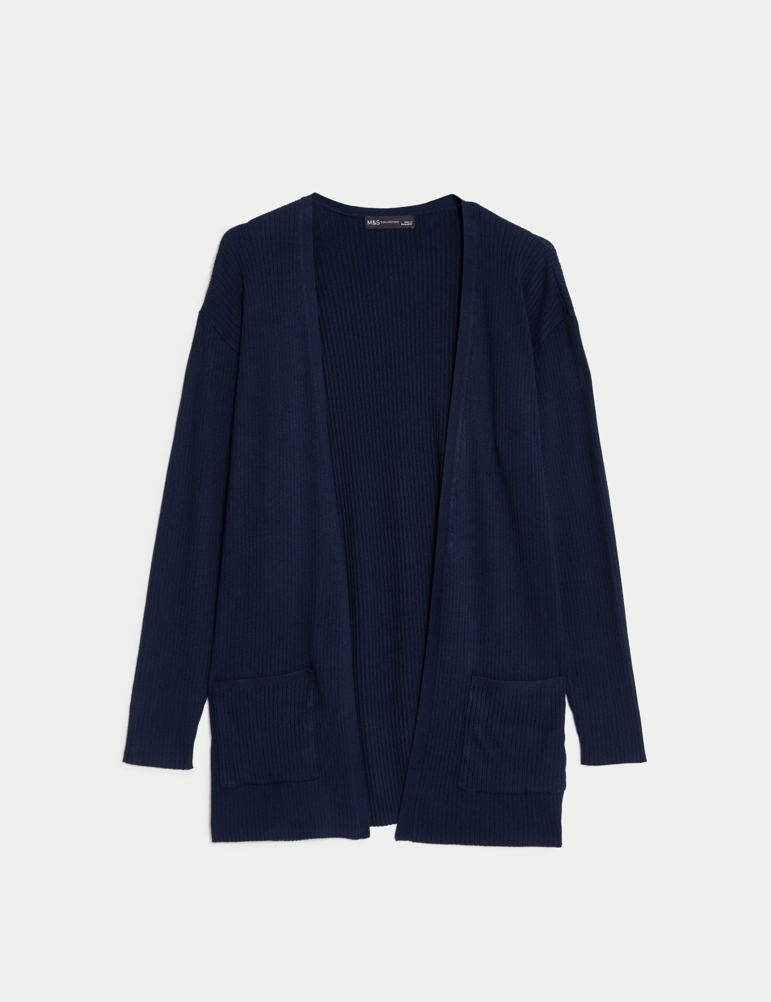 Ribbed Edge to Edge Longline Cardigan 2 of 8