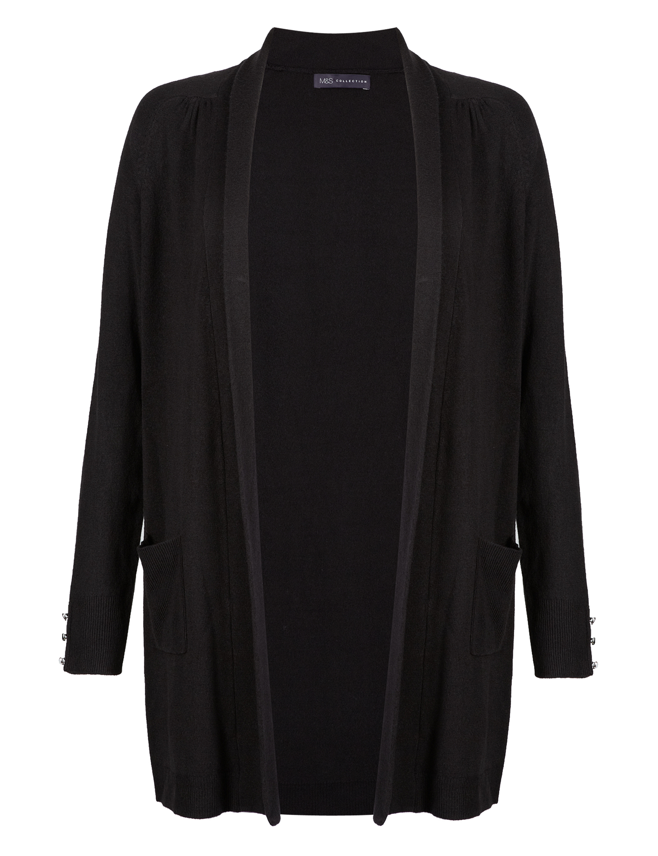 Cashmilon™ Open Front 2 Pockets Cardigan 2 of 9