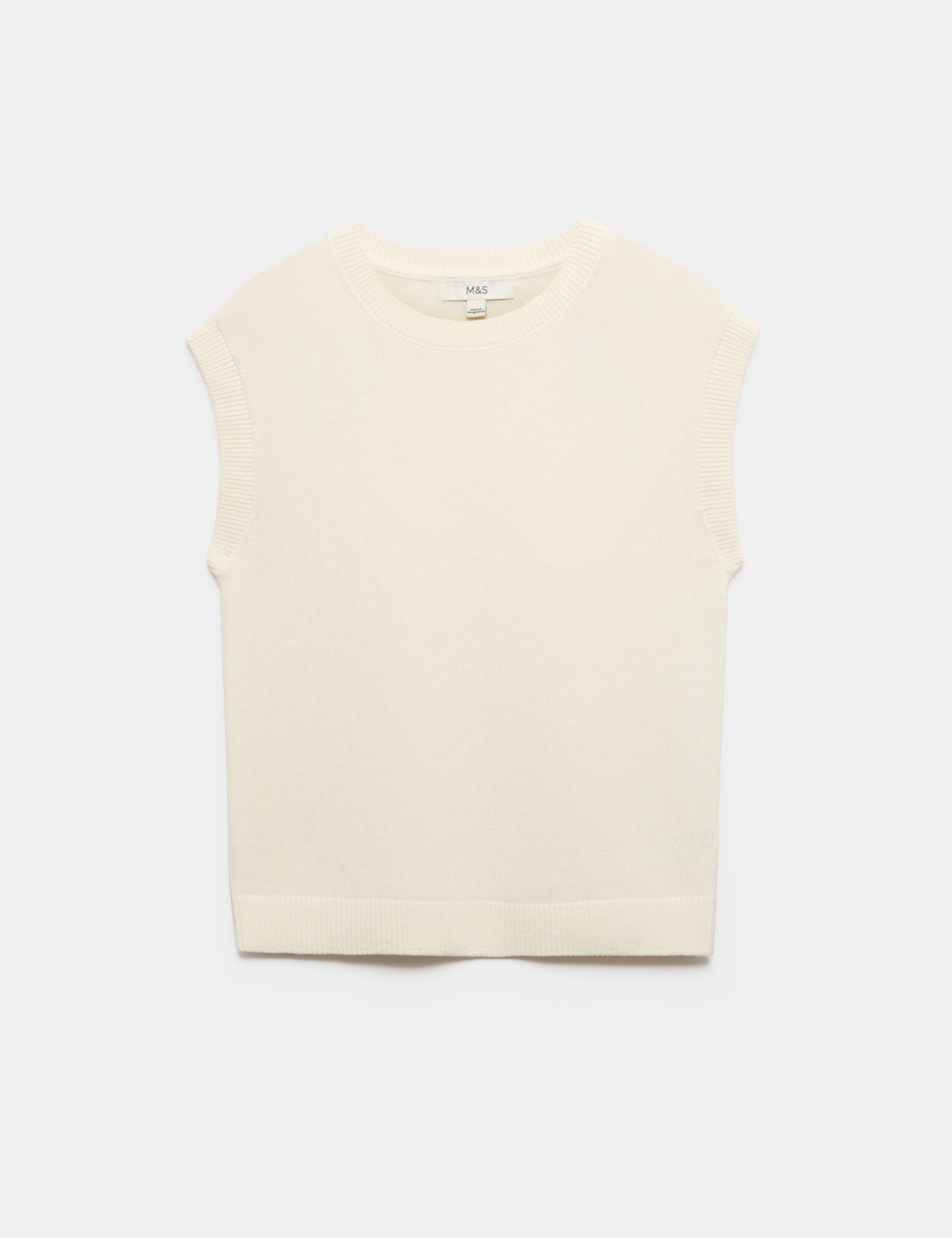 Muscle Knitted Vest With Linen 2 of 6