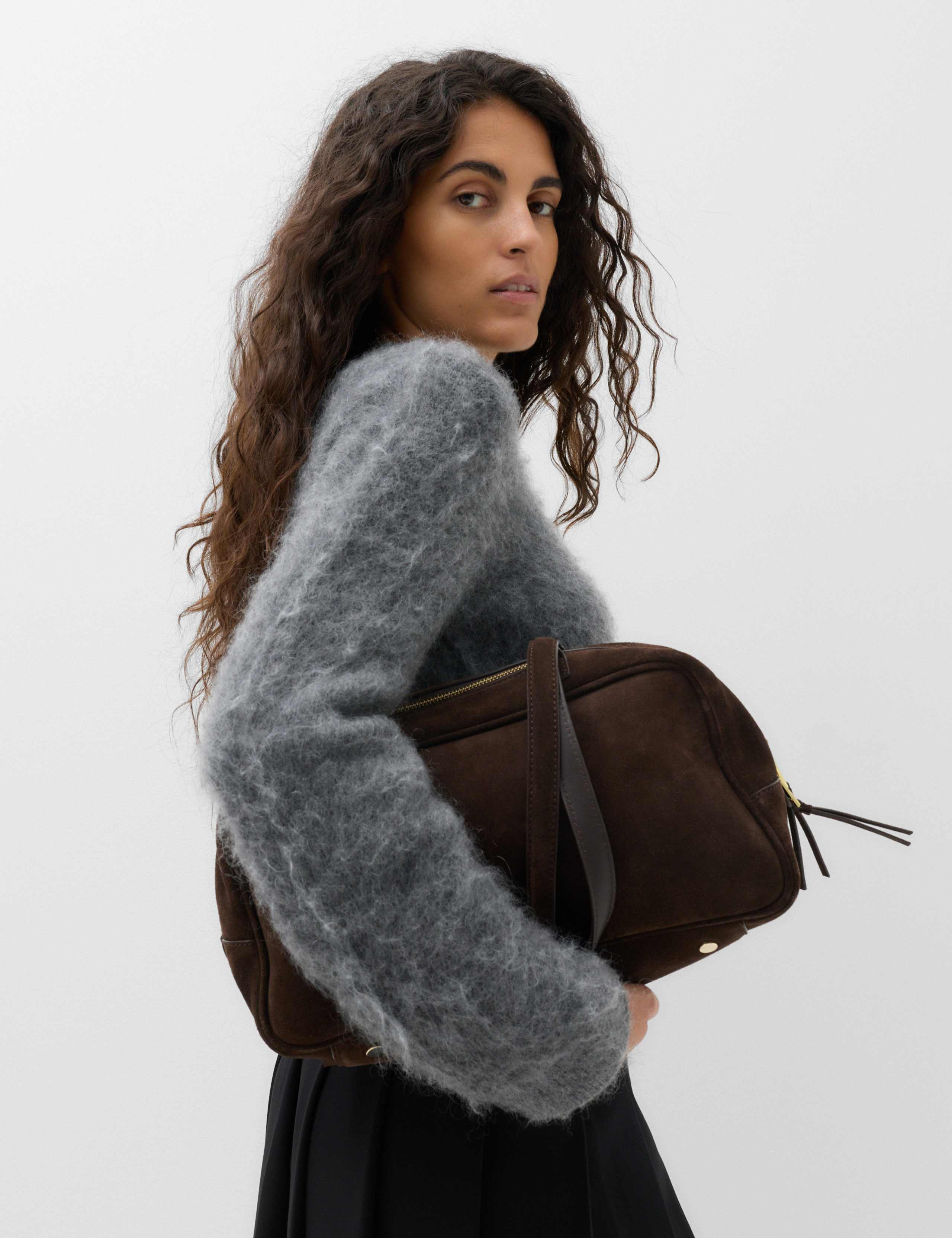 Wool Blend V-Neck Jumper with Mohair 7 of 7