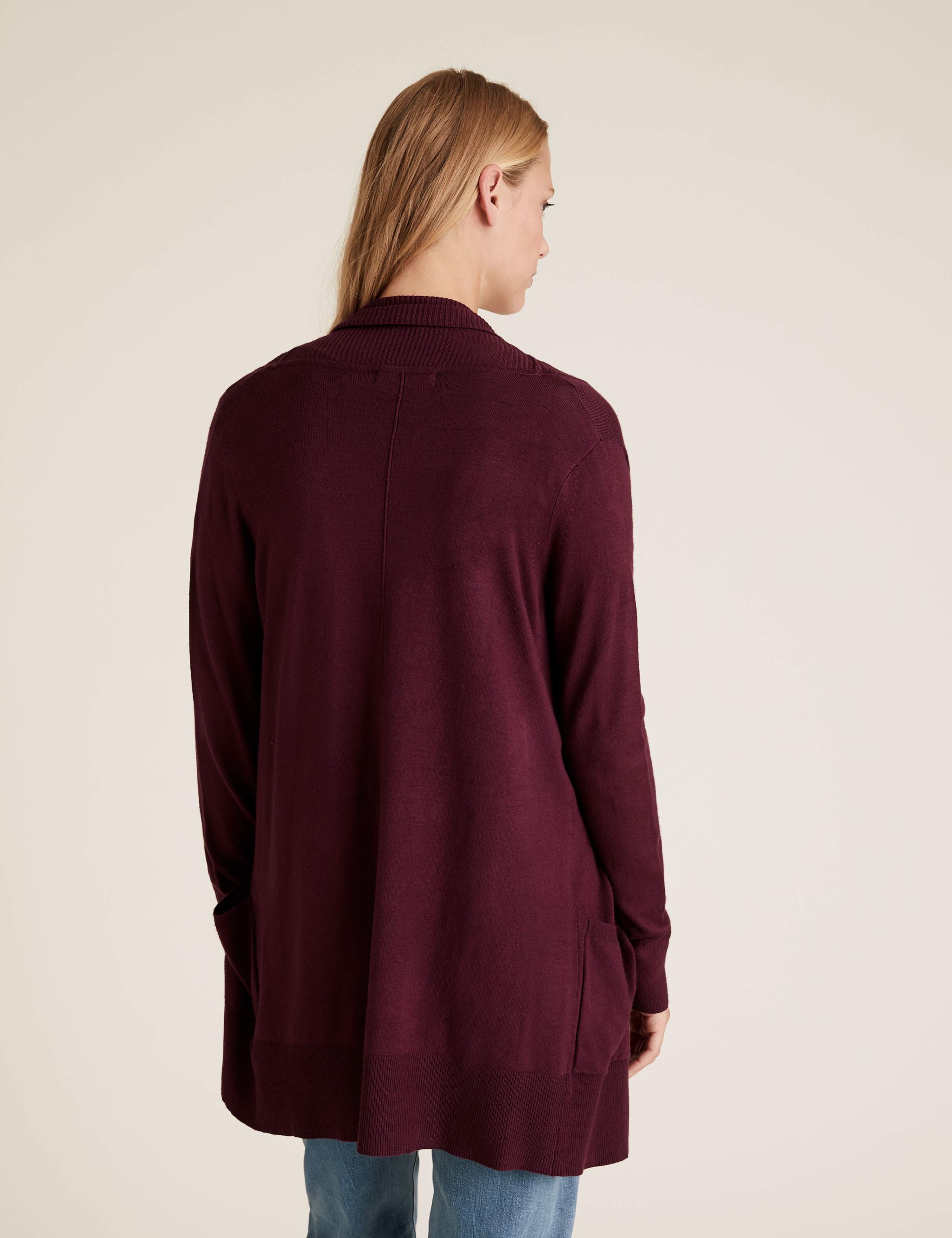 Folded Collar Longline Cardigan 5 of 5
