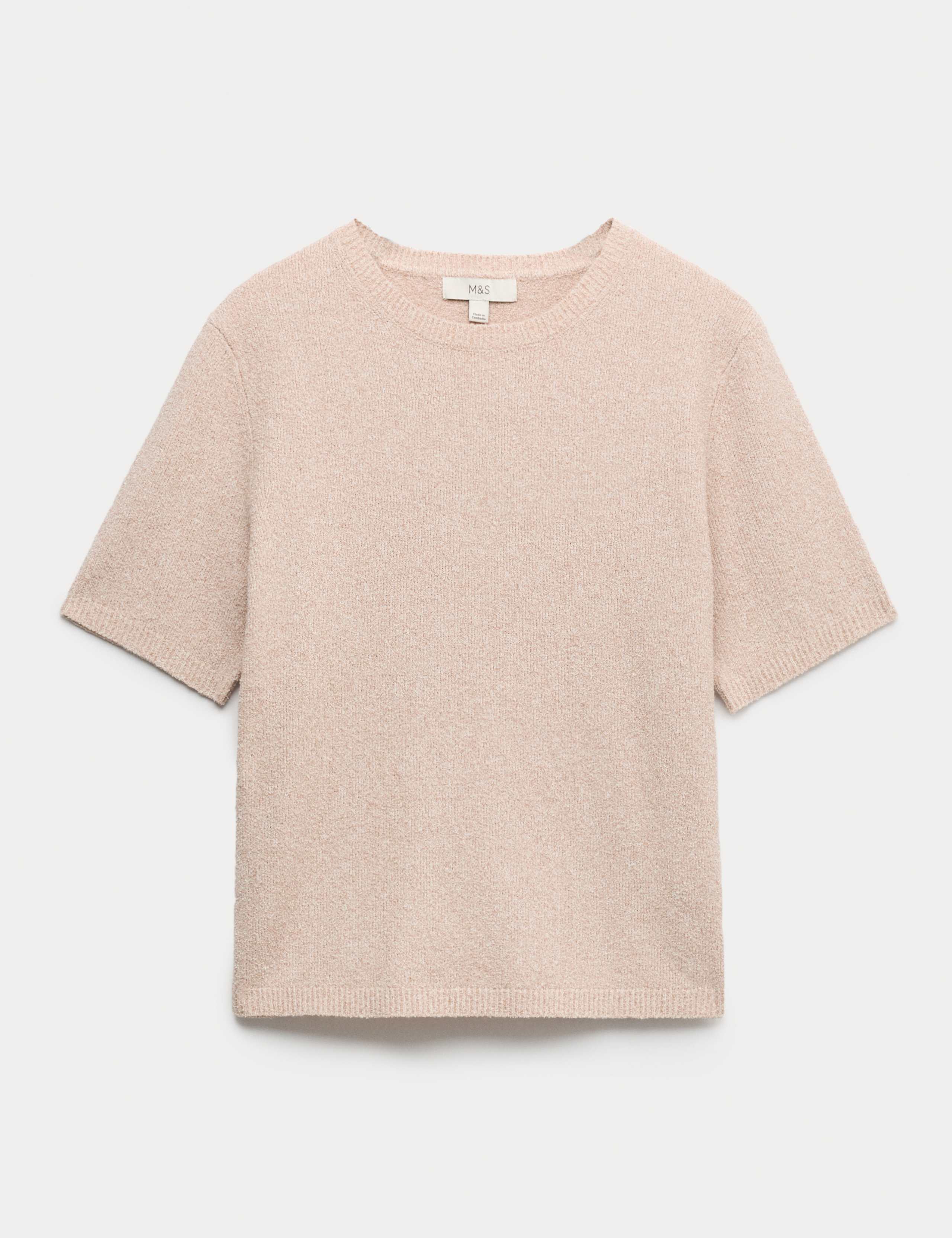 Cotton Rich Boucle Slim Fit Knitted Top 2 of 7