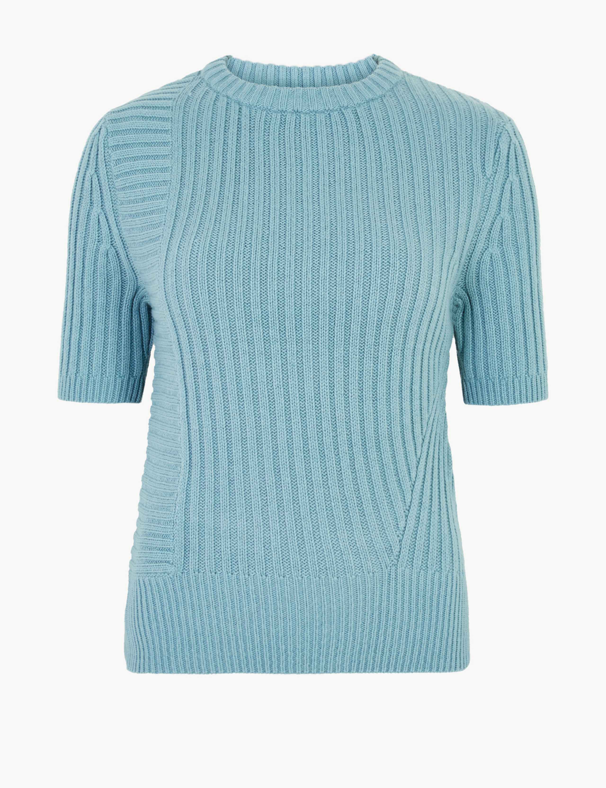 Cotton Rich Ribbed Knitted Top 2 of 4