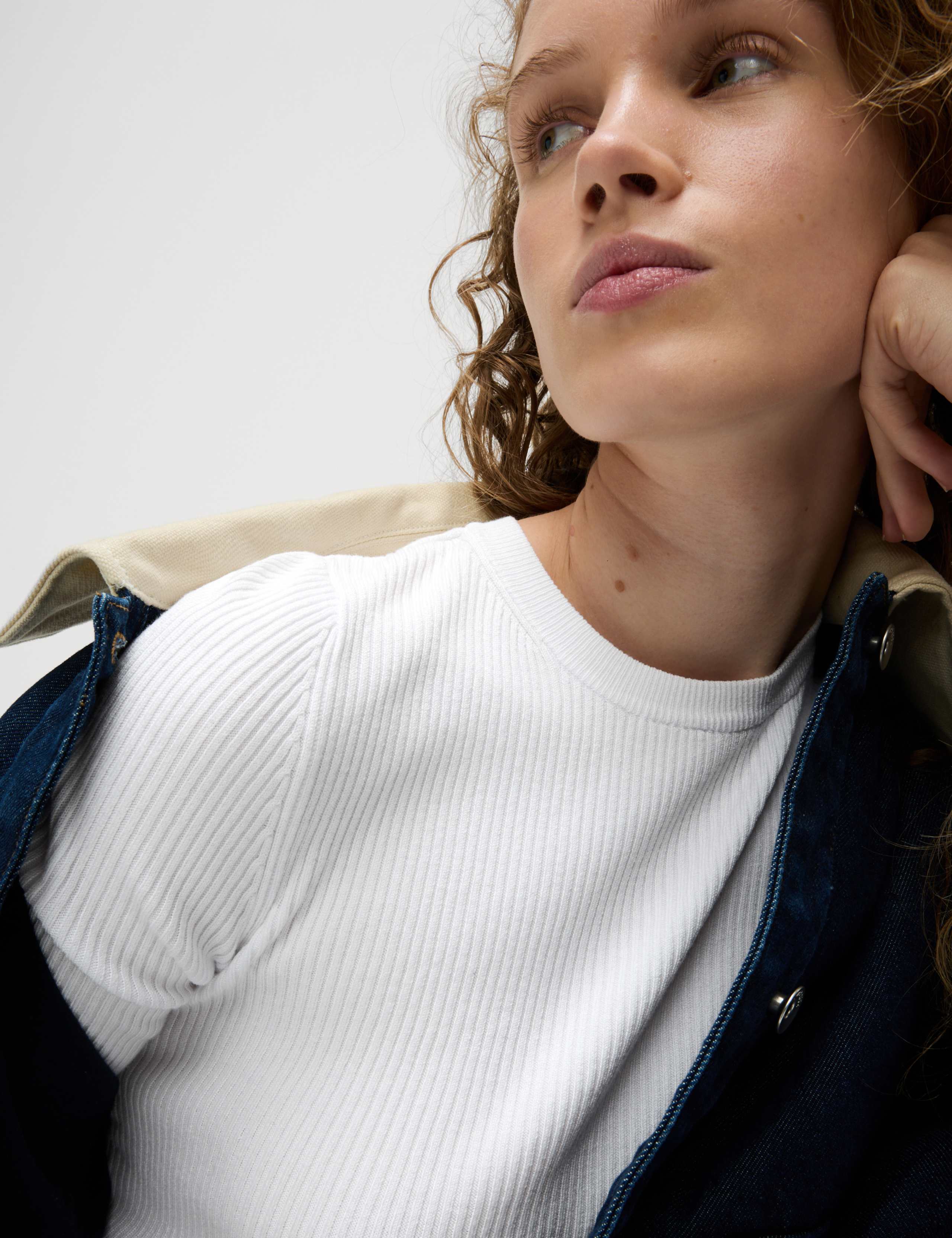 Ribbed Crew Neck Knitted Top 3 of 6