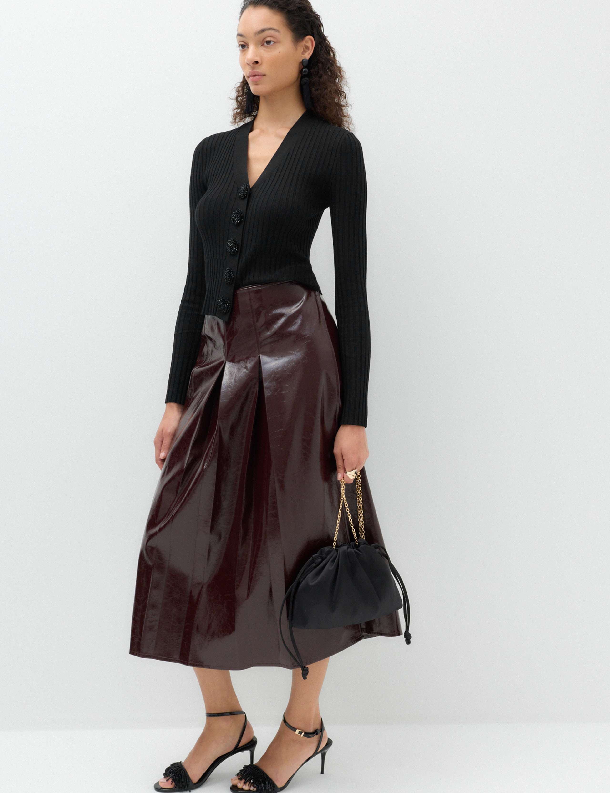 Embellished V Neck Cropped Cardigan 5 of 6