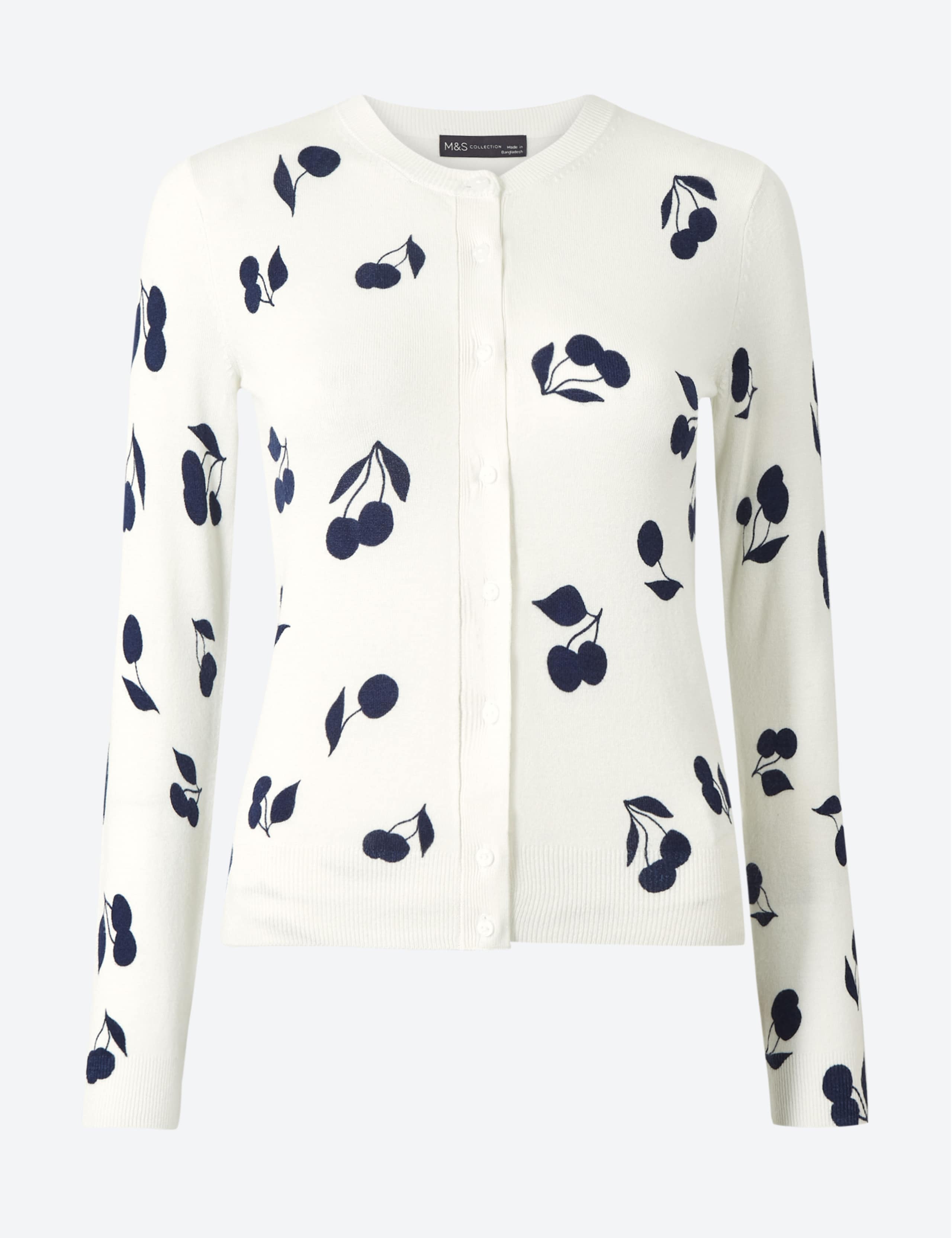 Printed Round Neck Cardigan 2 of 4