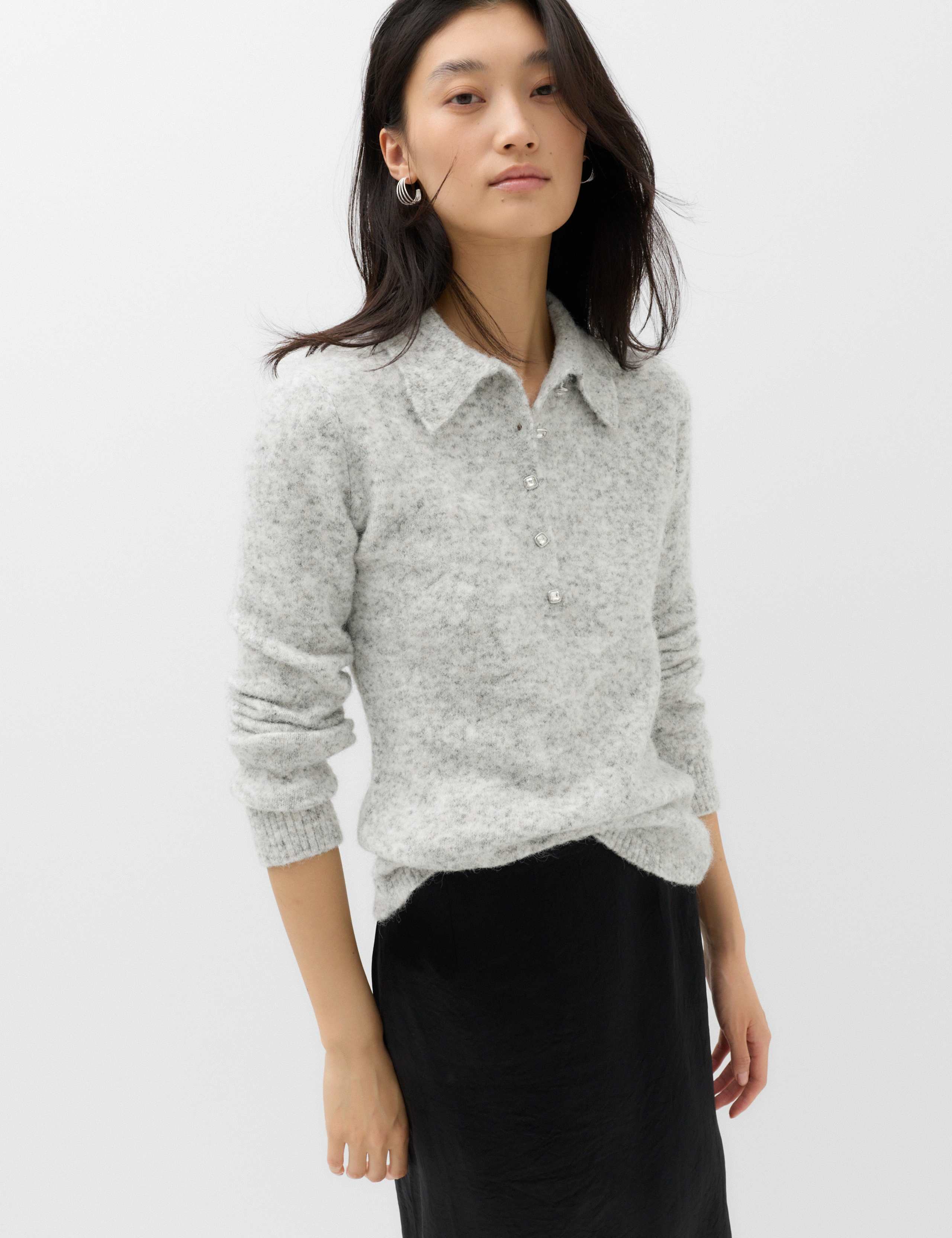 Embellished Button Detail Jumper with Wool 5 of 6