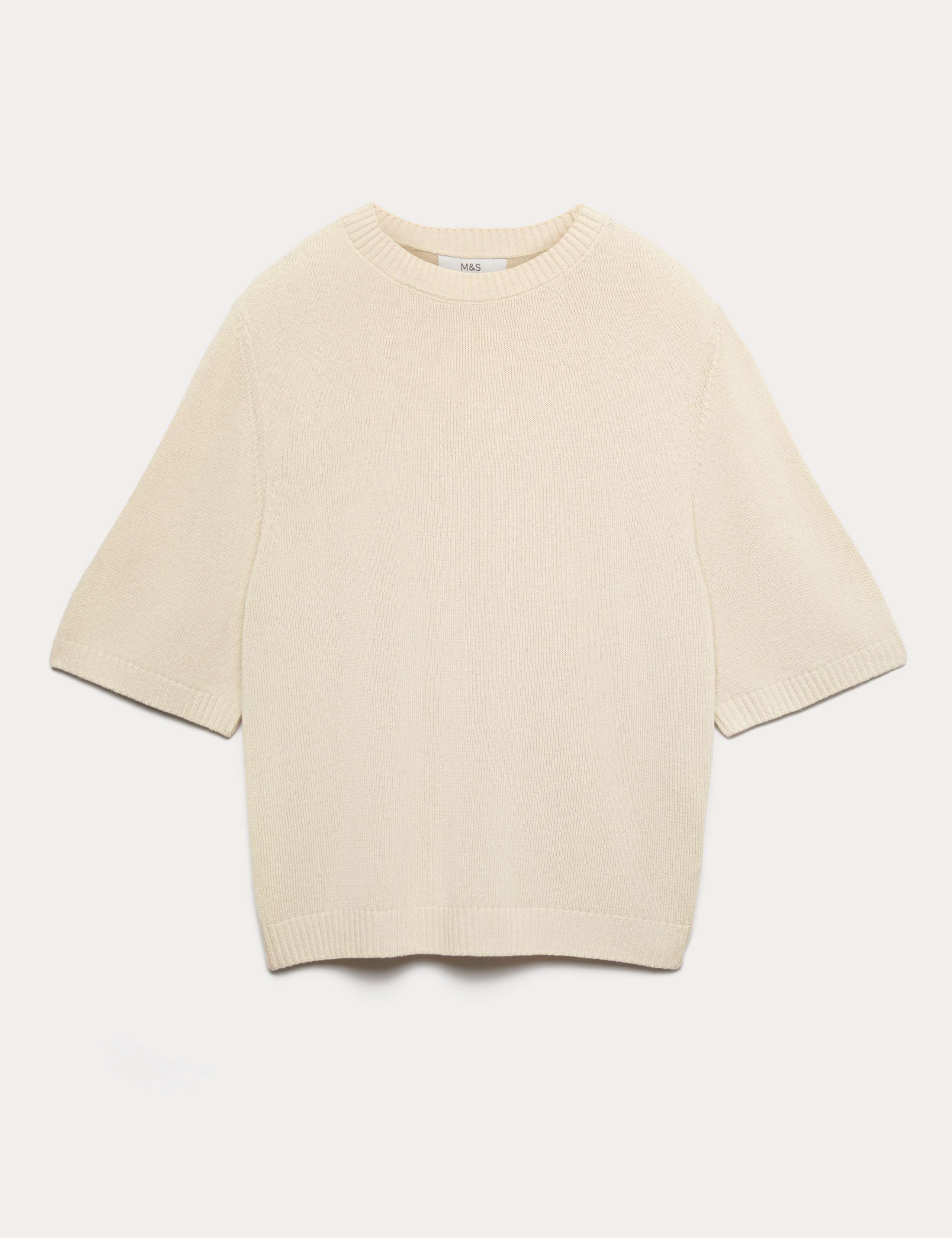 Relaxed Fit Knitted Top With Linen 2 of 6
