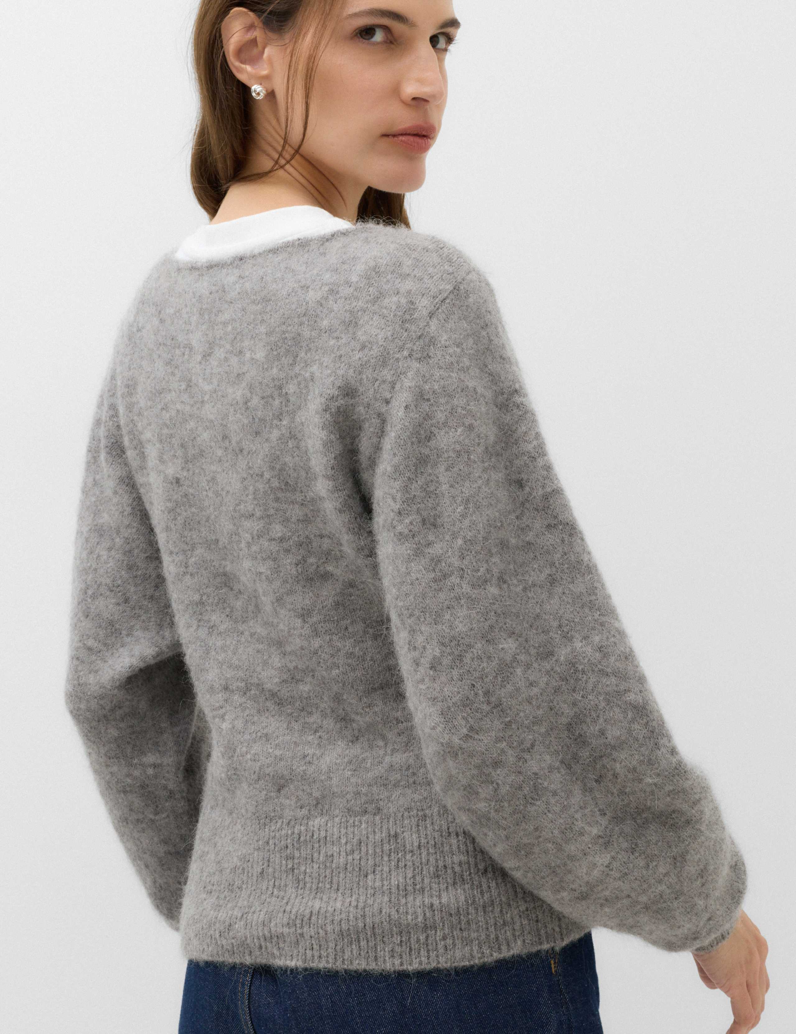 Alpaca Blend Slash Neck Slim Fit Jumper 6 of 6
