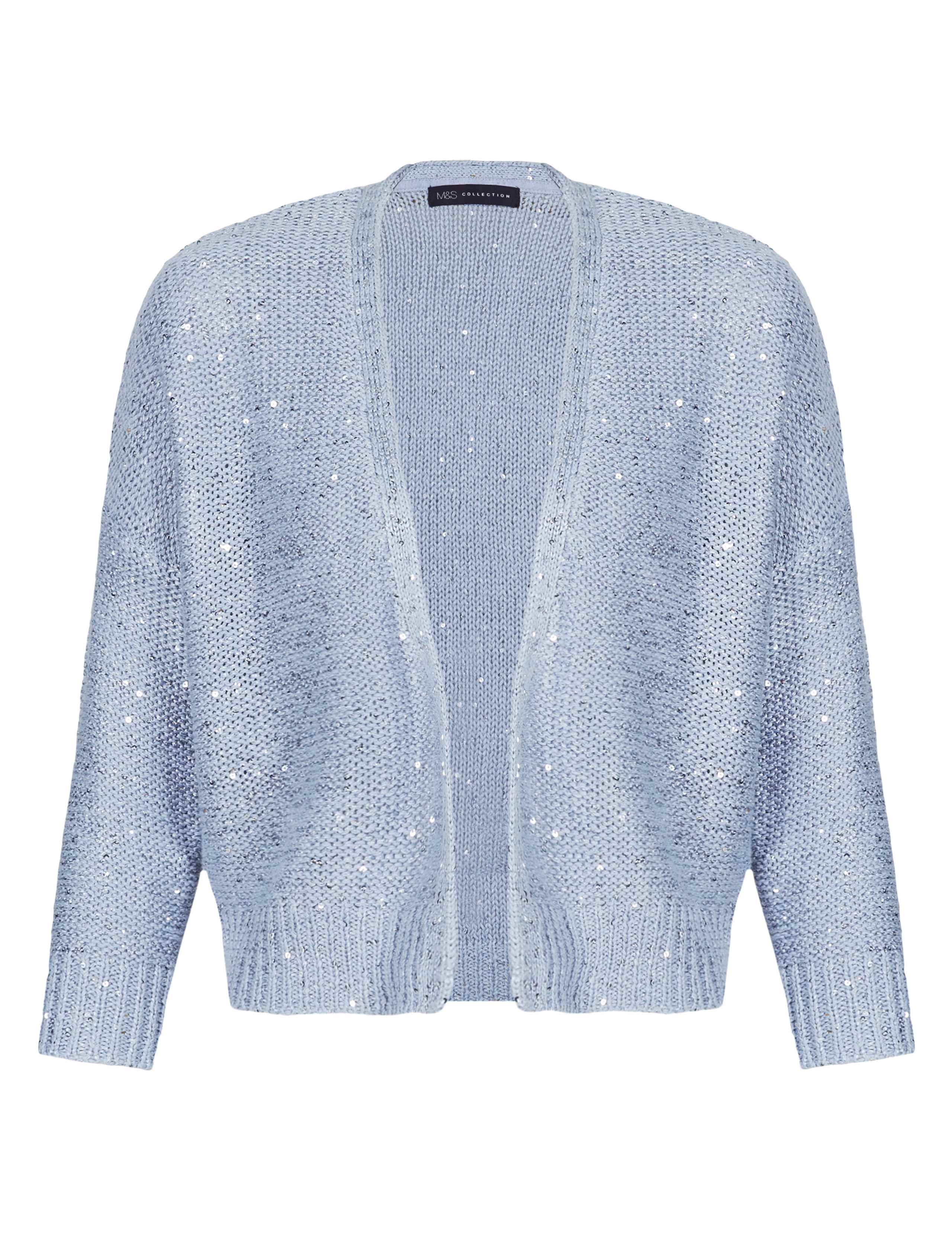 Open Front Sequin Embellished Bolero Cardigan 3 of 4