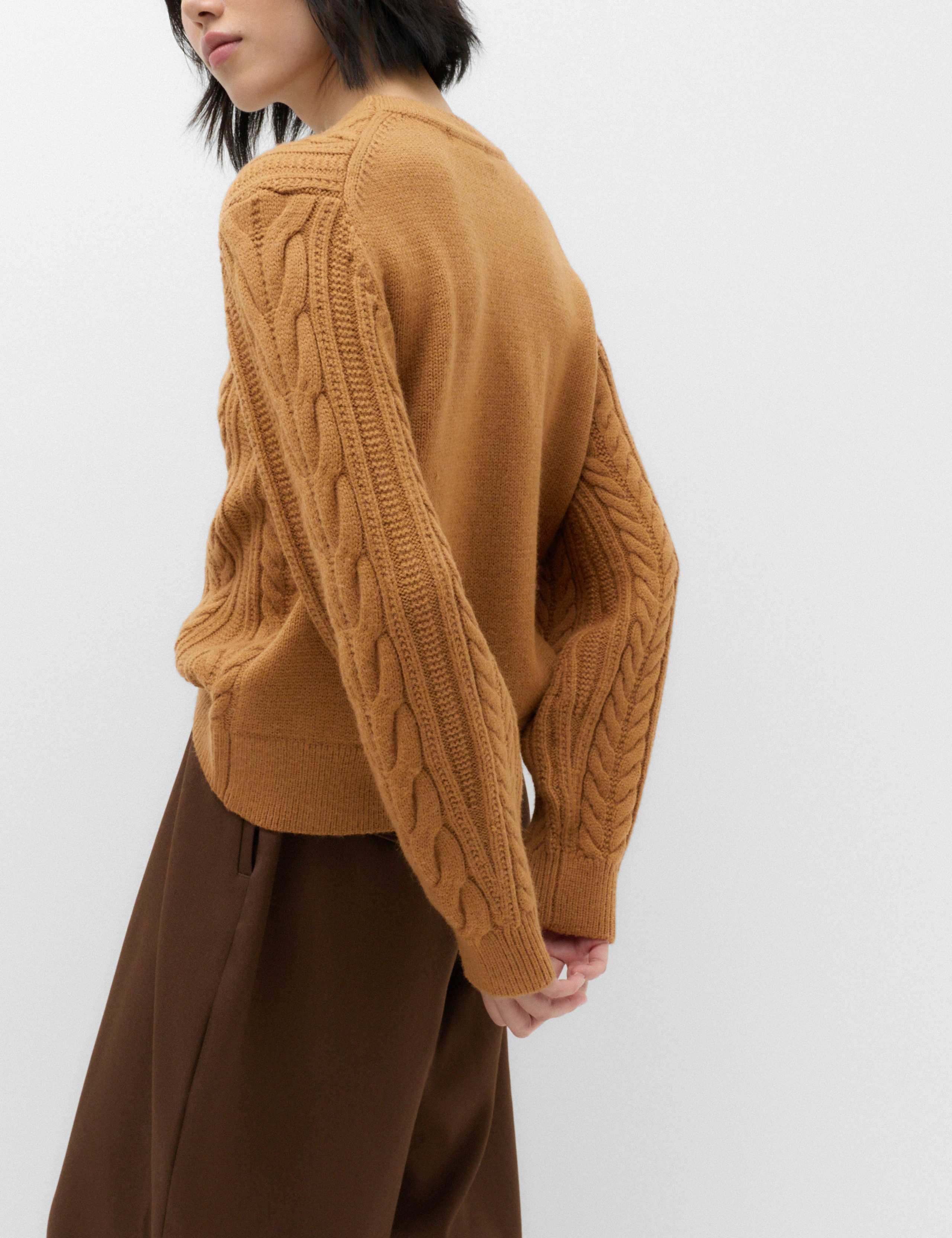 Wool Blend Cable Knit Jumper 4 of 6