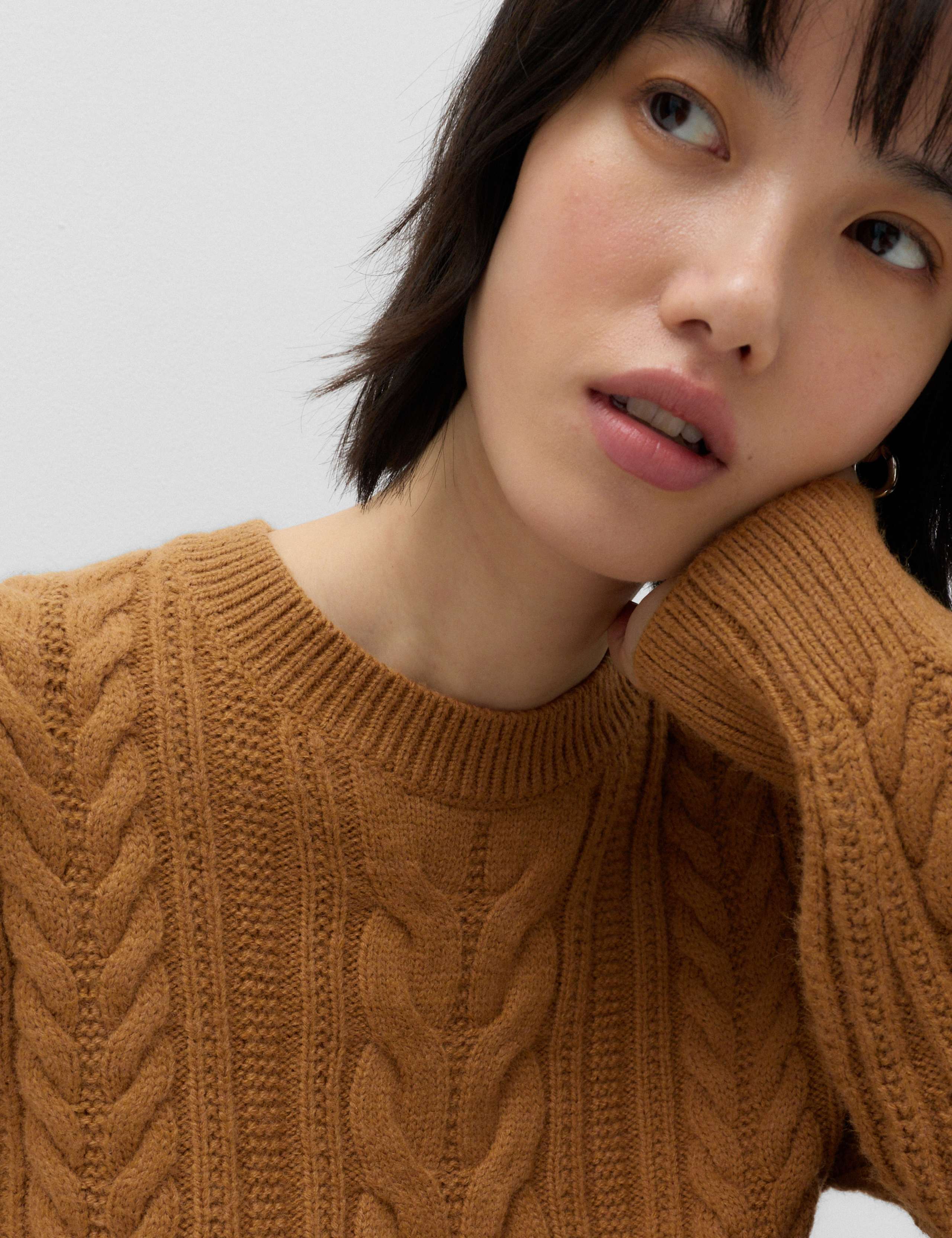 Wool Blend Cable Knit Jumper 5 of 6