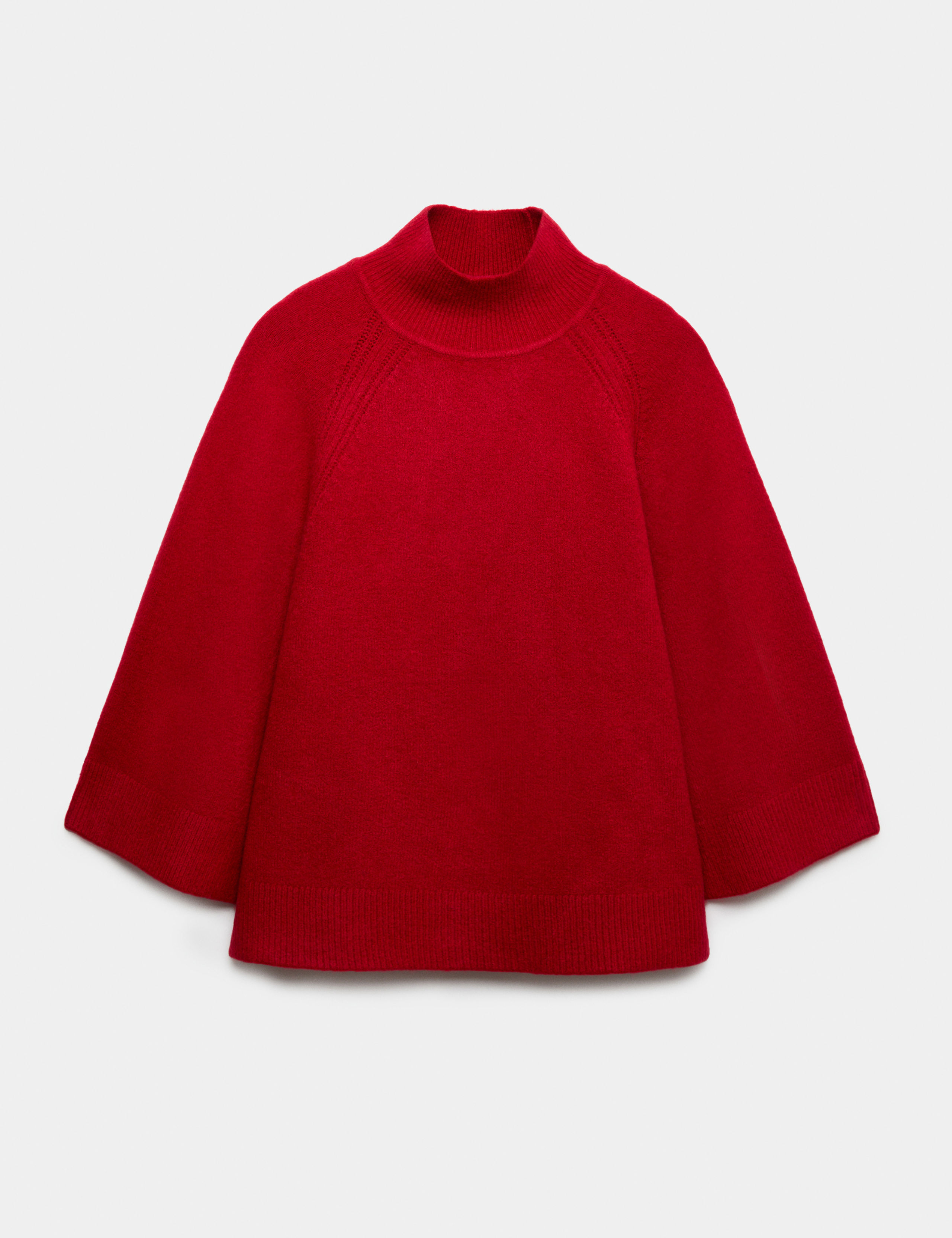 Wide Sleeve Funnel Neck Knitted Jumper 2 of 6