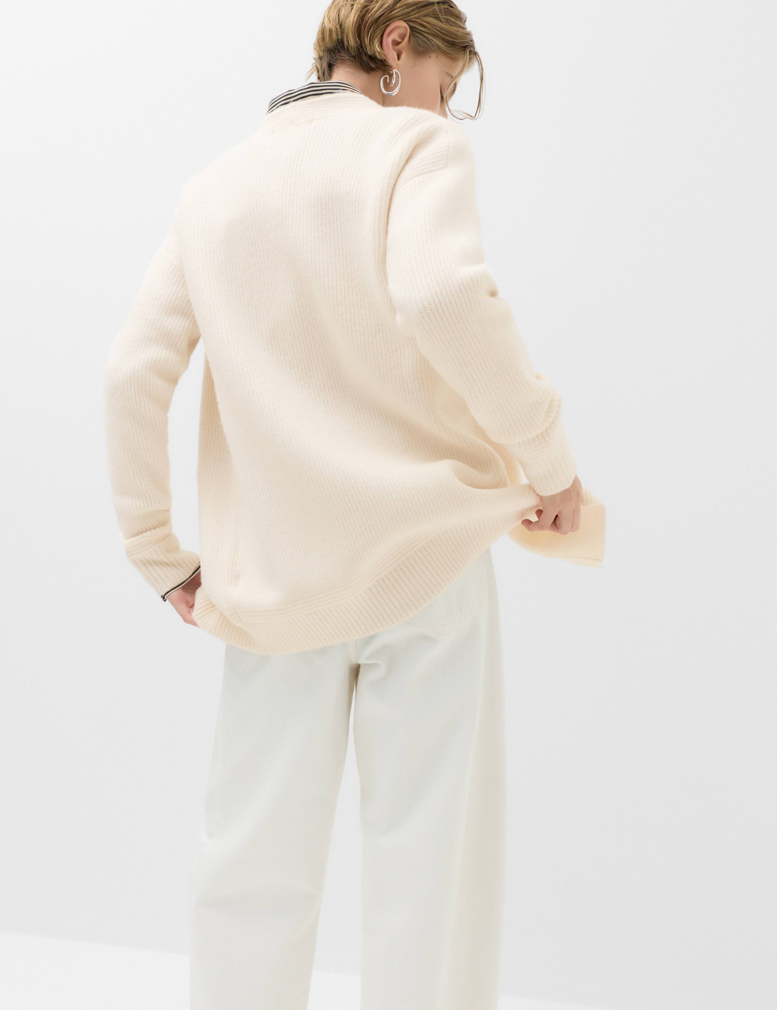 Edge To Edge Longline Cardigan With Wool 4 of 6