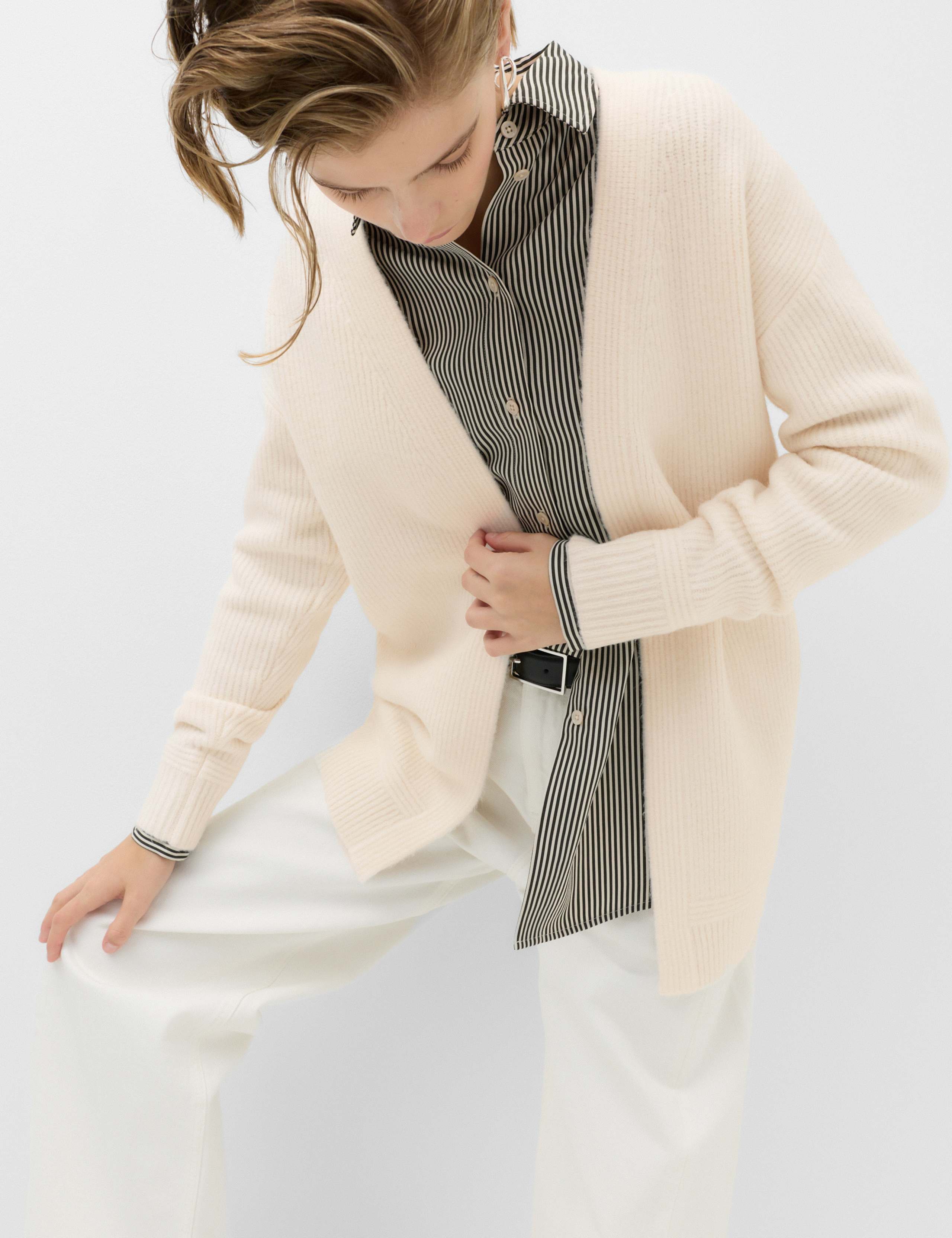 Edge To Edge Longline Cardigan With Wool 6 of 6