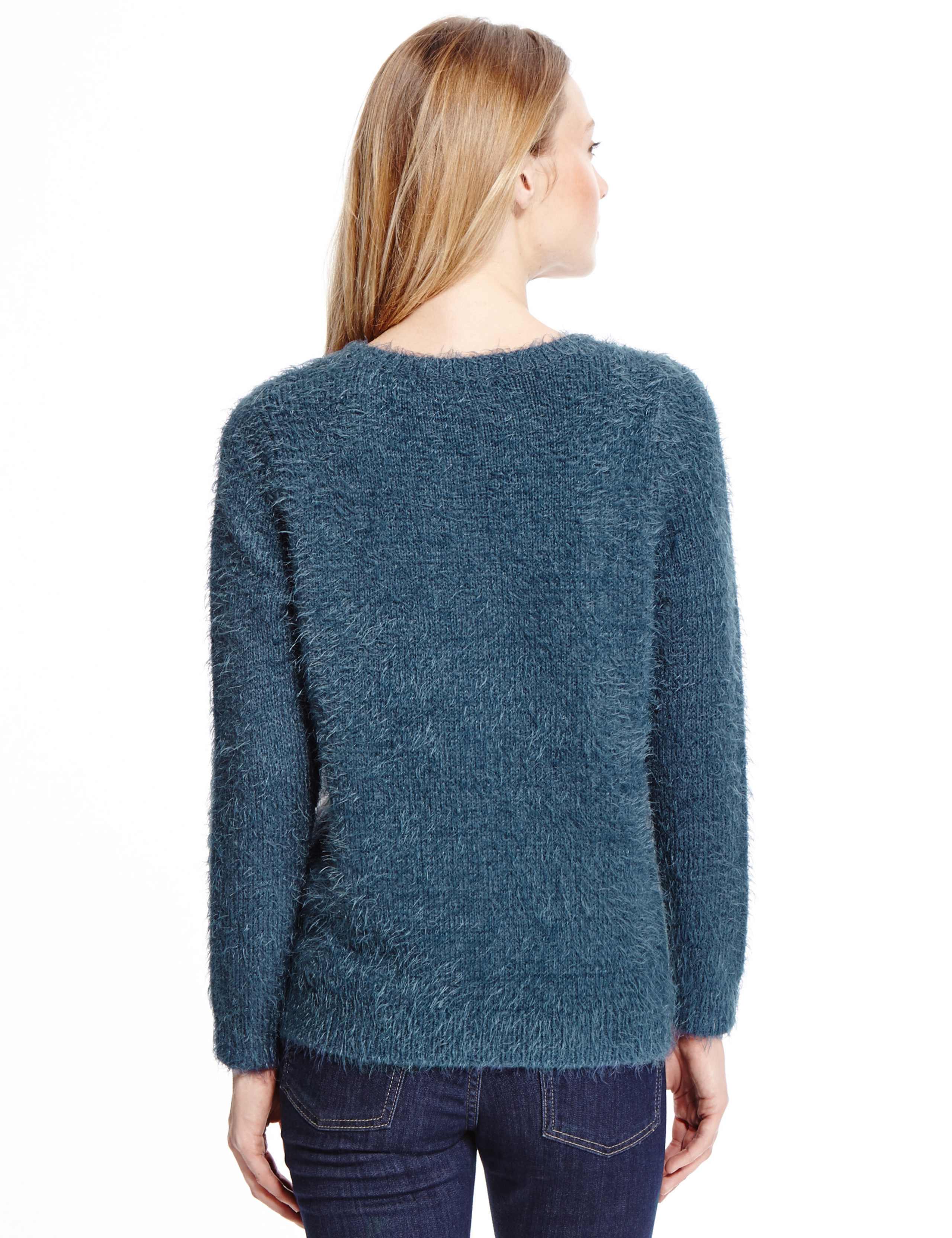Fluffy Snowflake Christmas Jumper 4 of 4