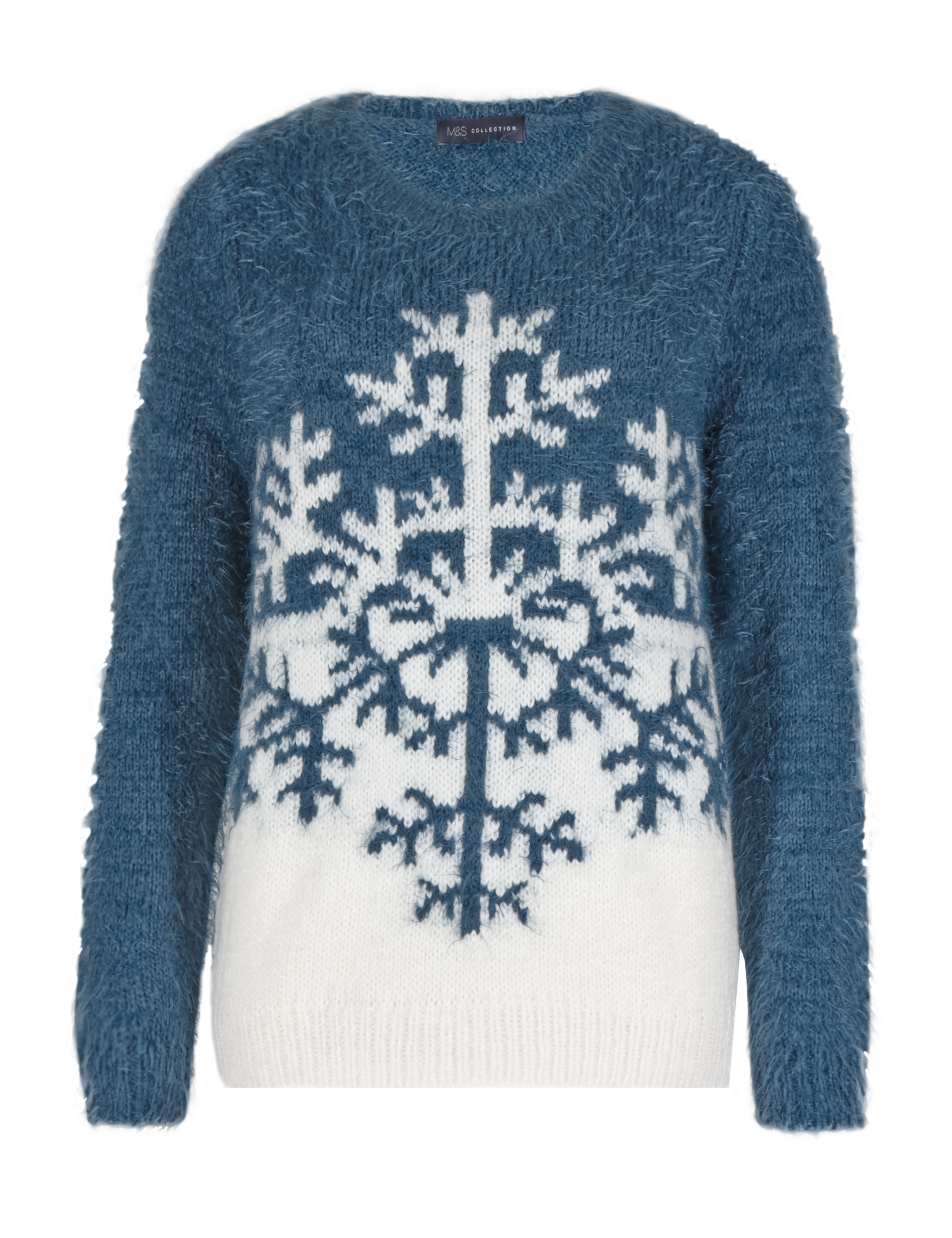 Fluffy Snowflake Christmas Jumper 2 of 4