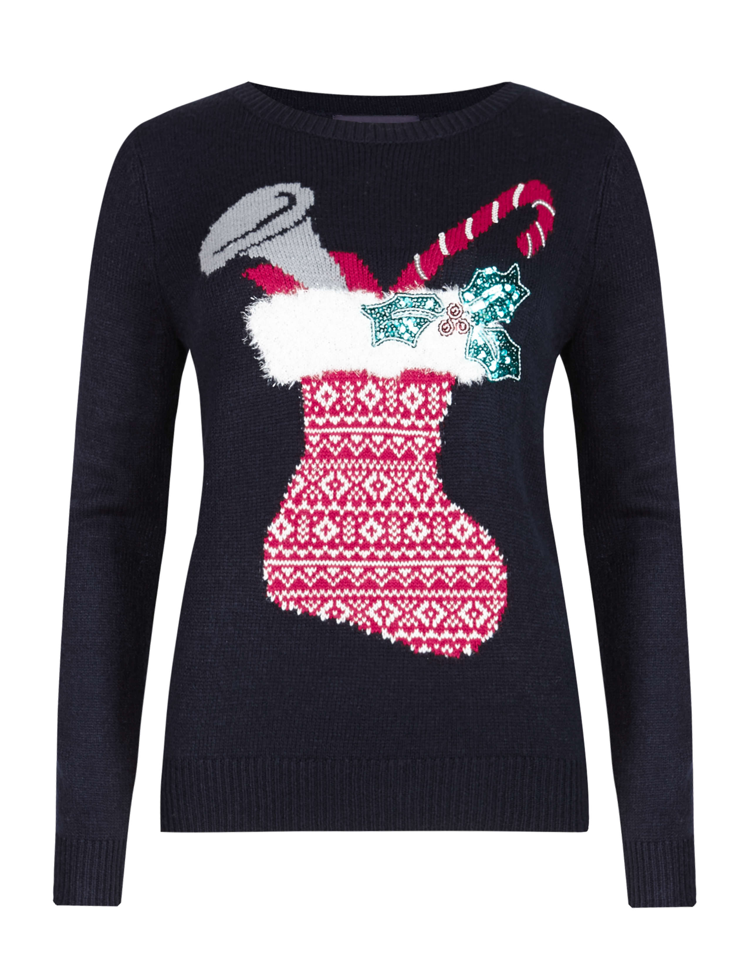 Embellished Stocking Christmas Jumper 2 of 4