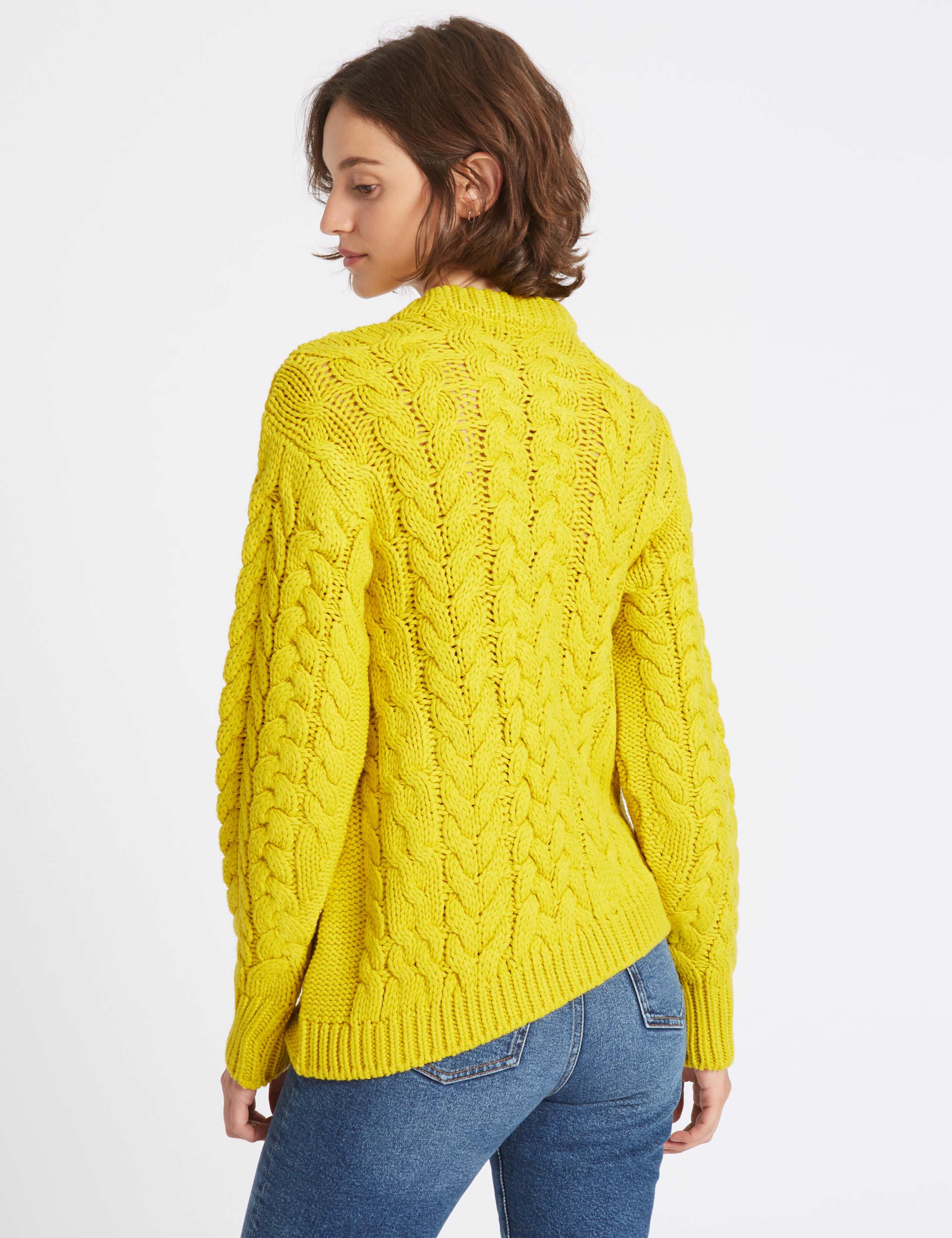 Cable Knit Round Neck Jumper 4 of 5