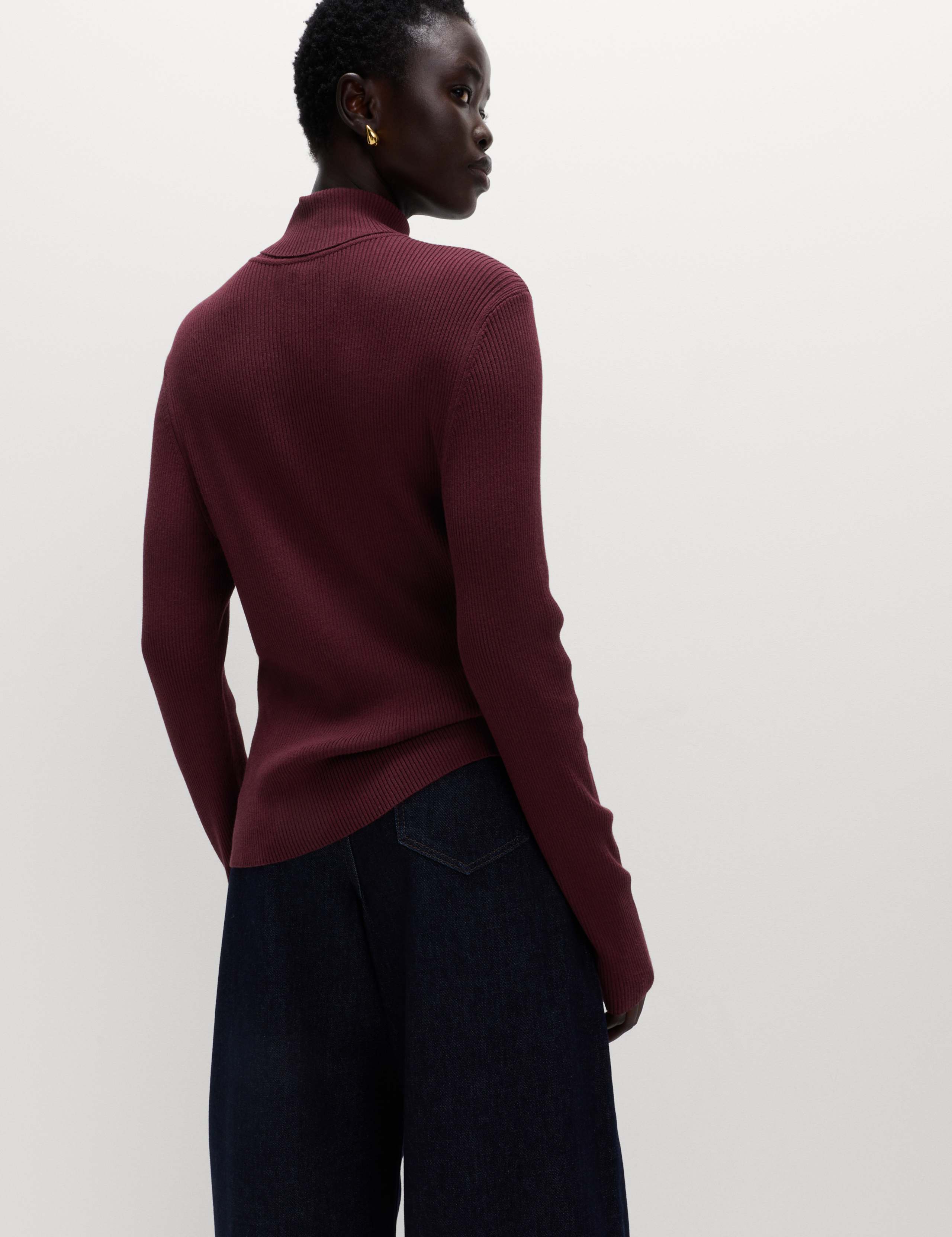 Ribbed Roll Neck Jumper 5 of 6