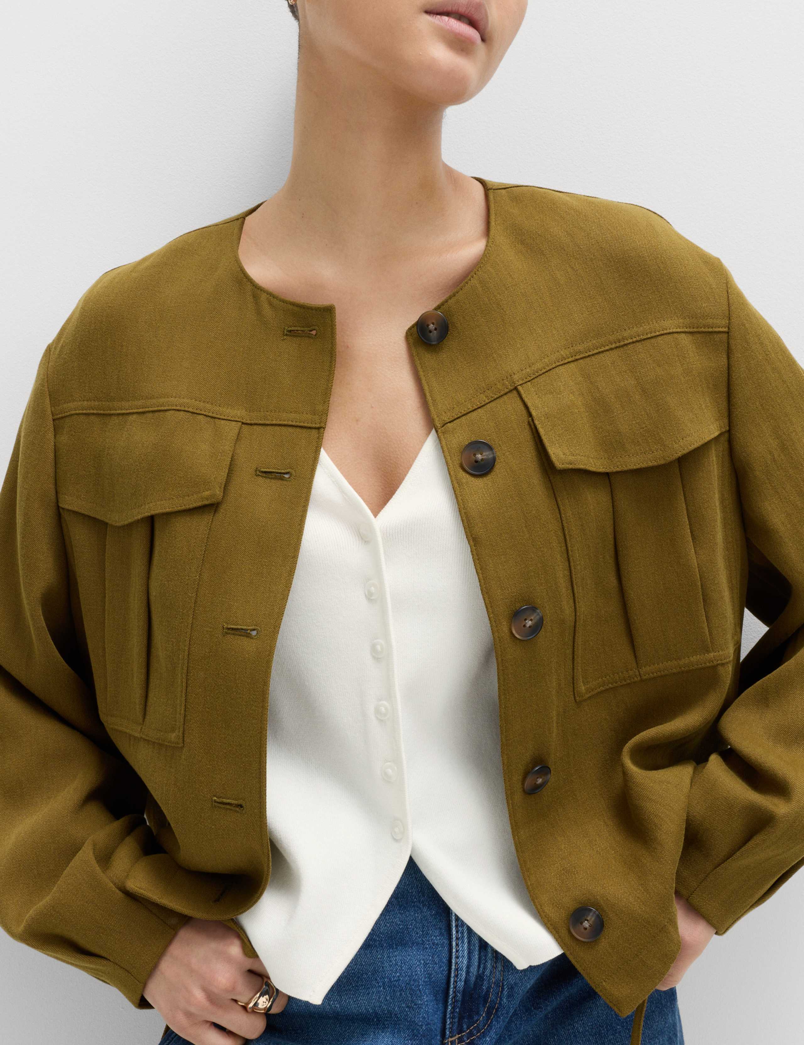 V-Neck Button Through Slim Fit Cardigan 5 of 6