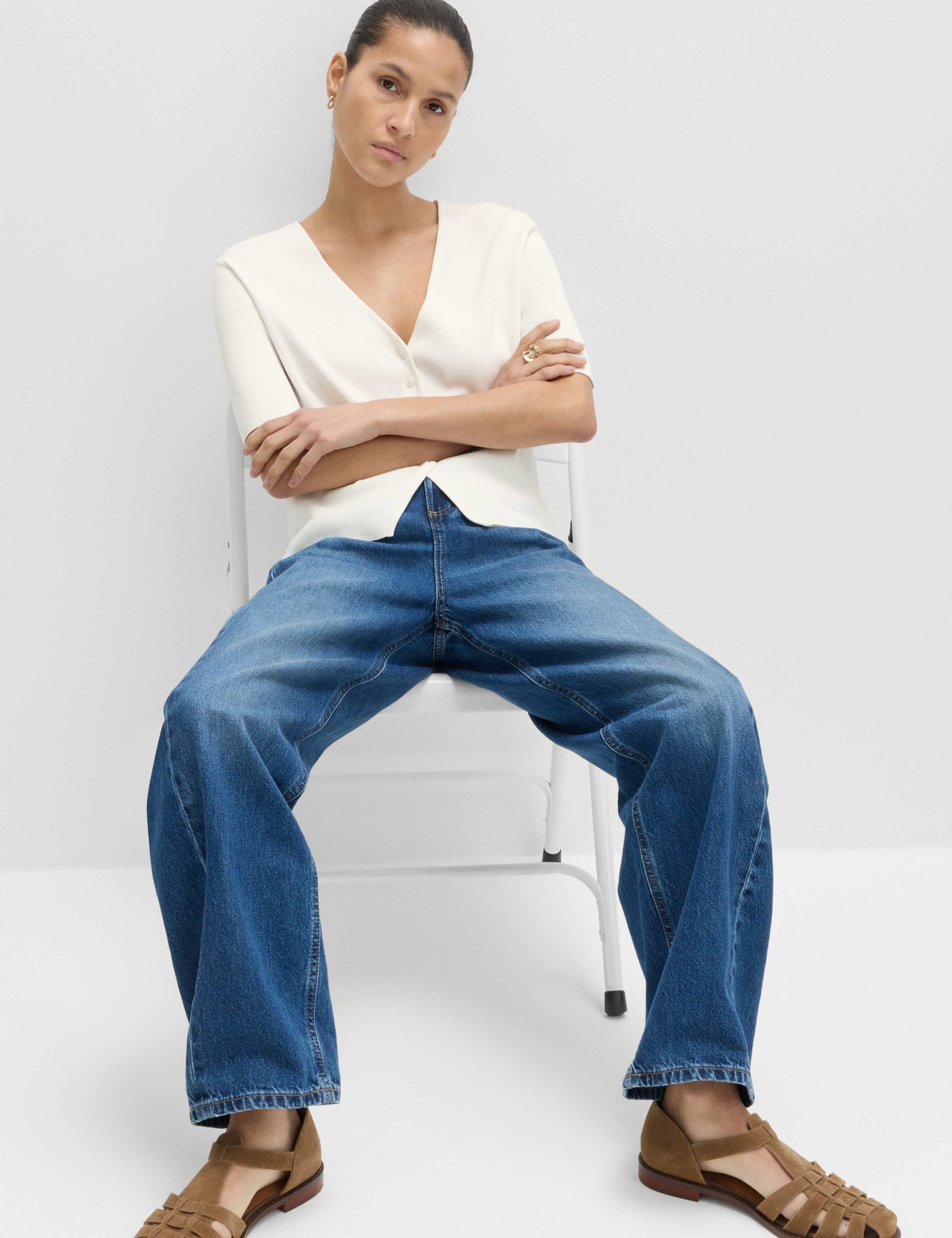 V-Neck Button Through Slim Fit Cardigan 6 of 6