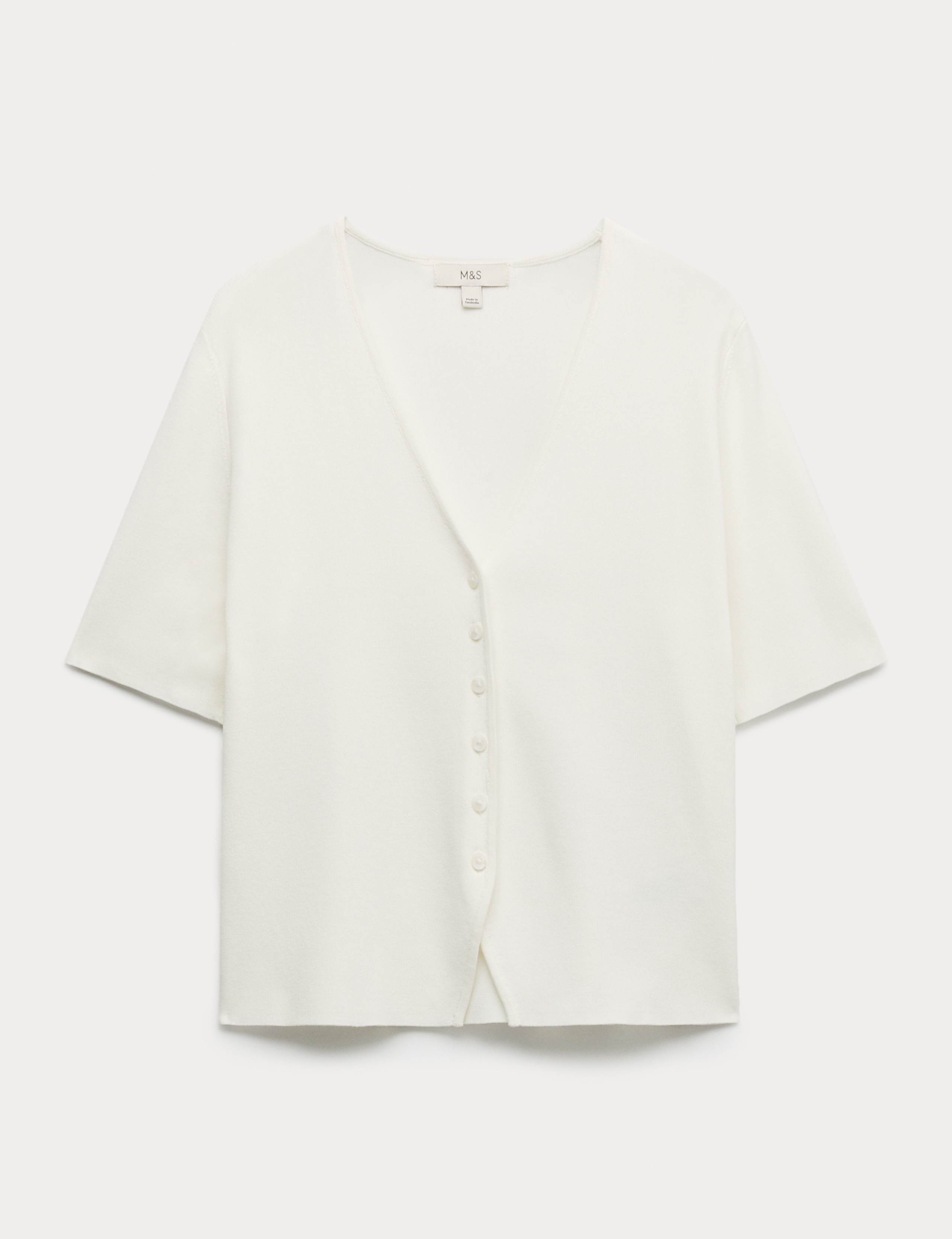 V-Neck Button Through Slim Fit Cardigan 2 of 6