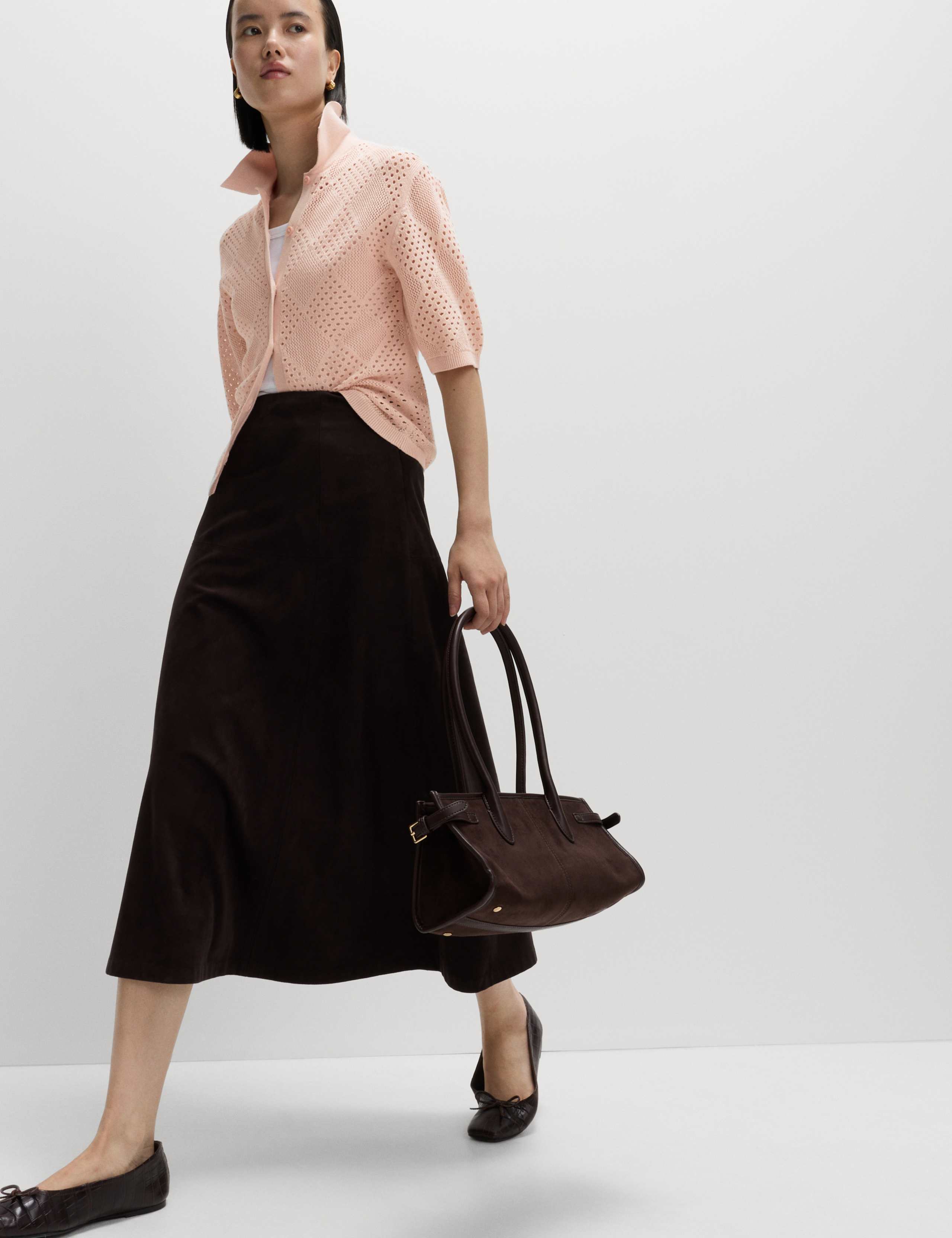 Cotton Rich Textured Collared Knitted Top 5 of 7