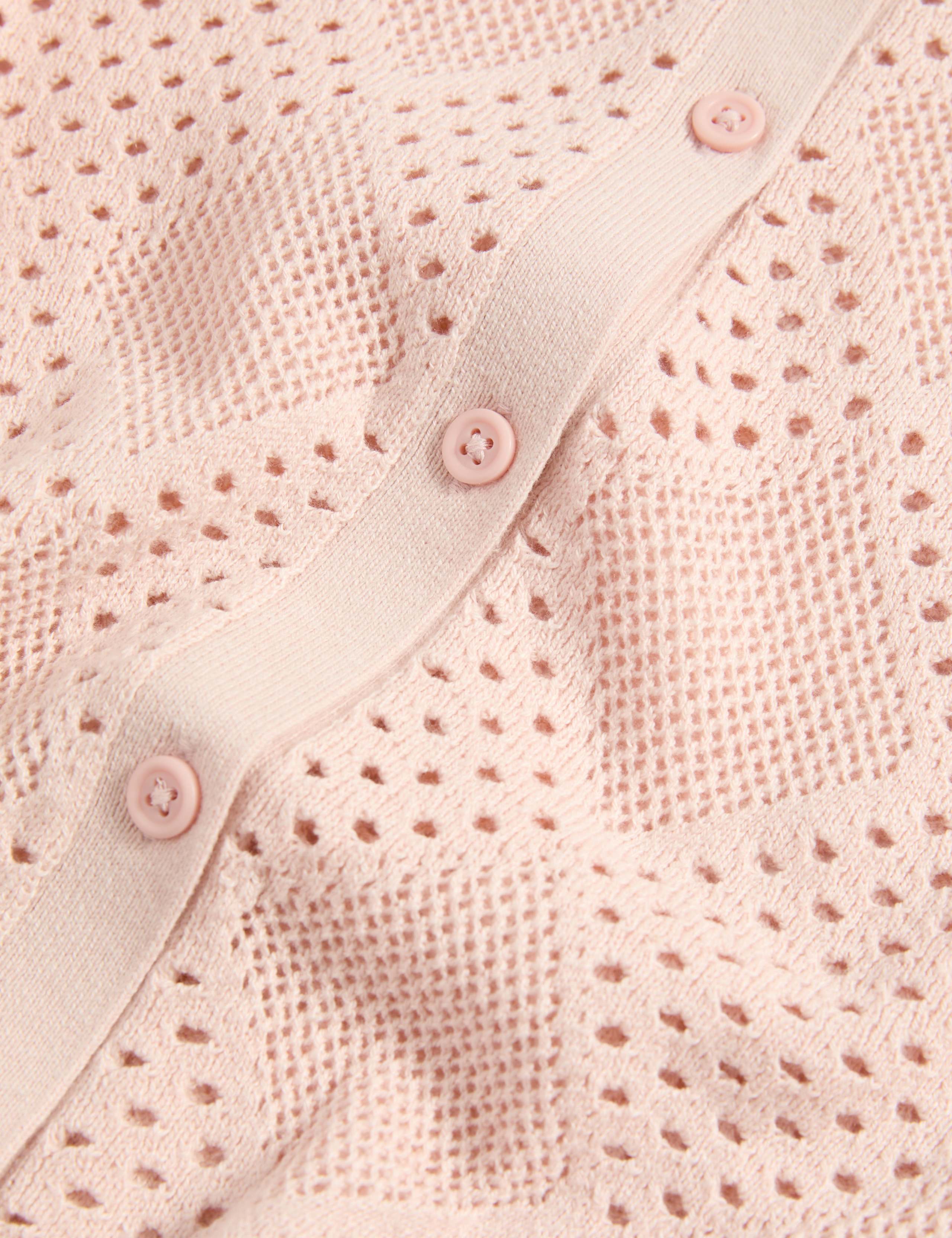 Cotton Rich Textured Collared Knitted Top 2 of 2