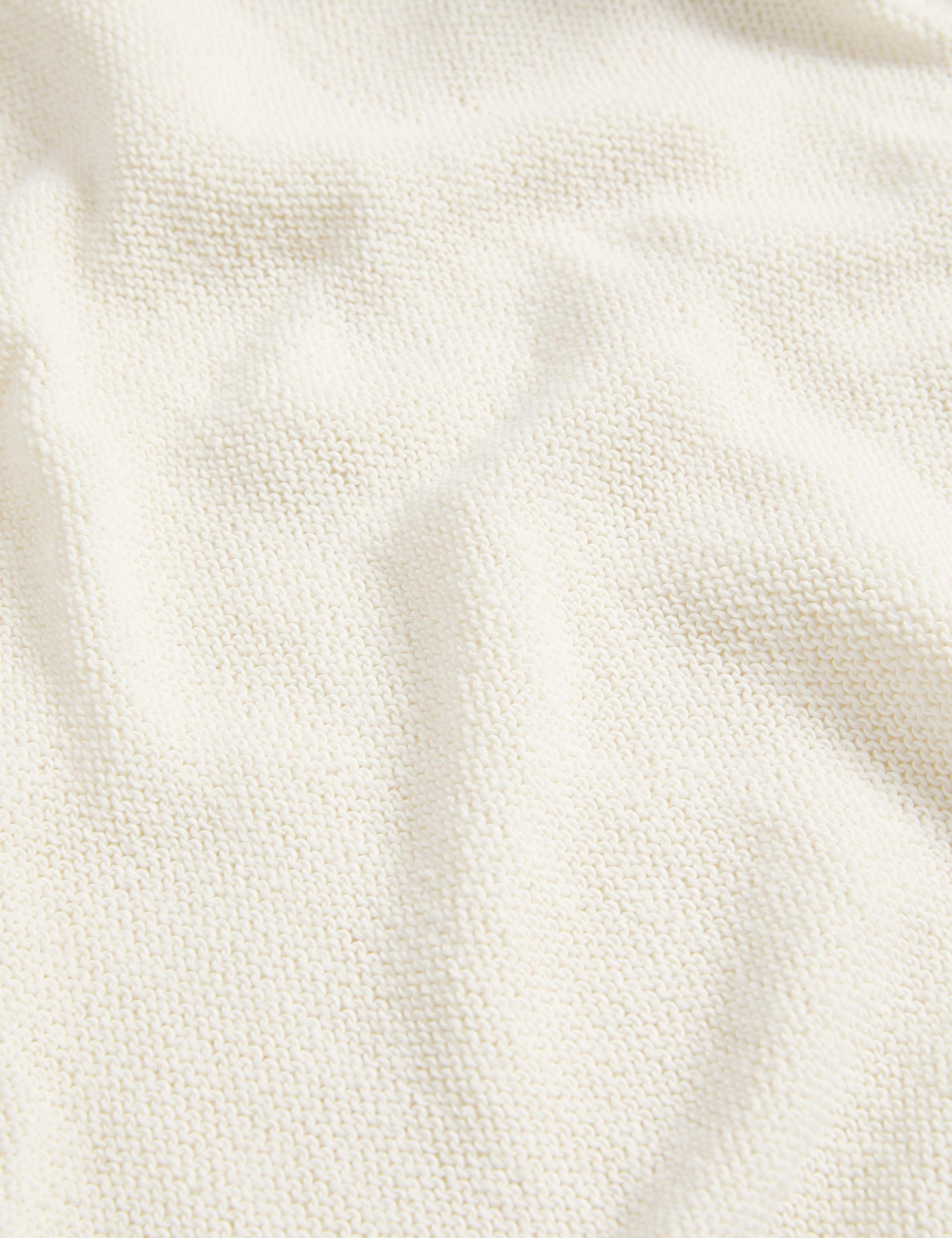 Cotton Blend Textured Crew Neck Jumper 7 of 7