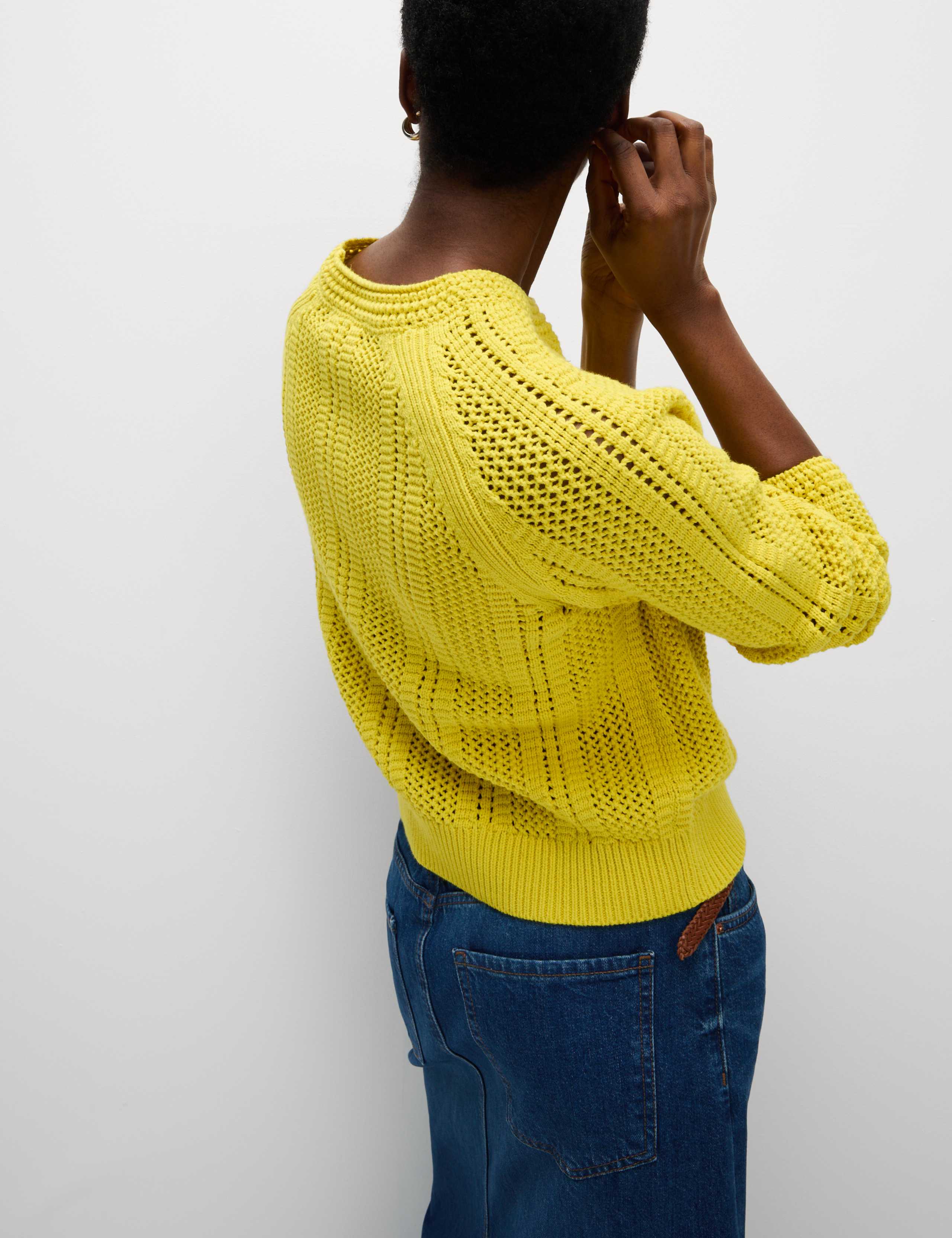 Cotton Rich Textured Relaxed Jumper 4 of 5