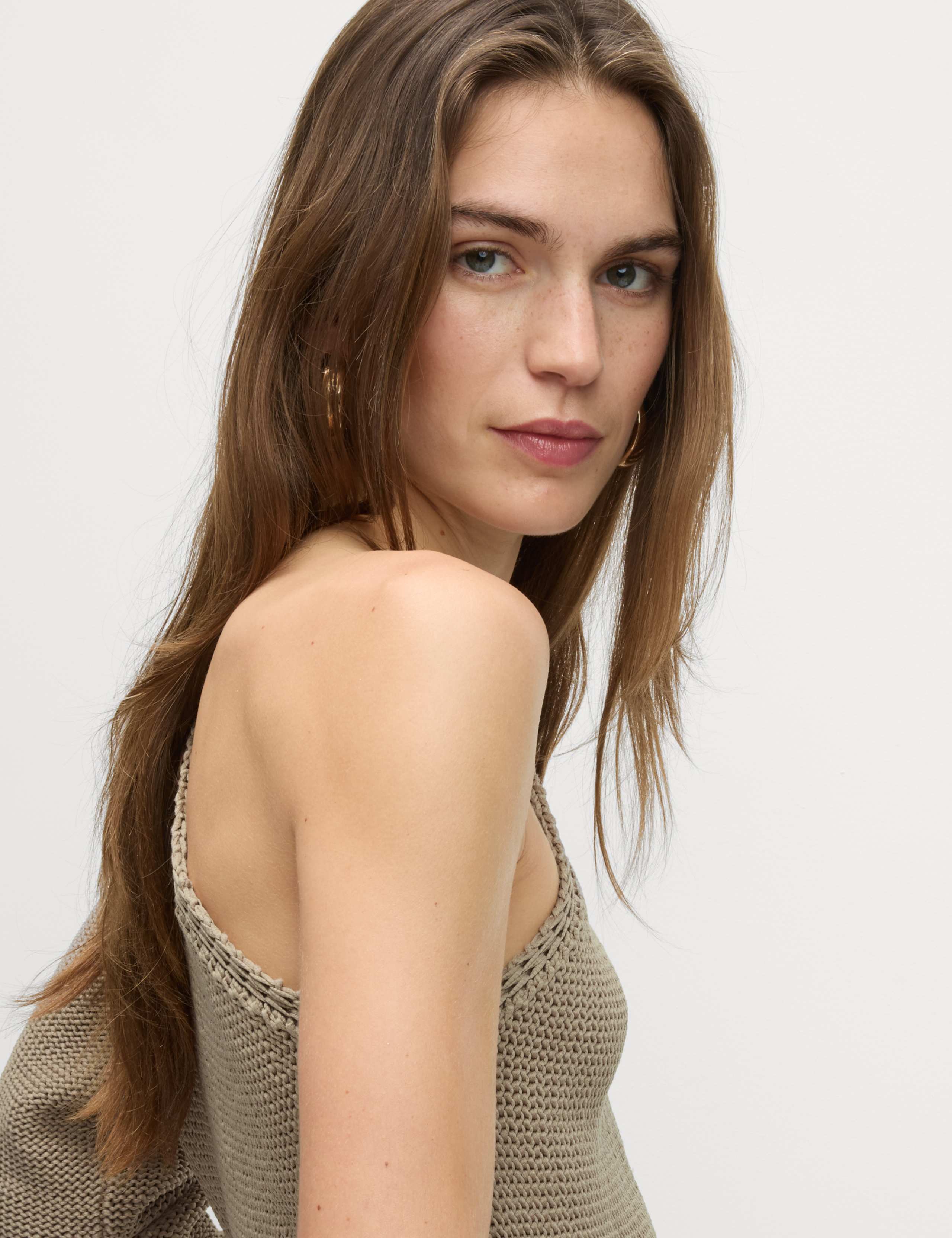 One Shoulder Slim Fit Textured Knitted Top 6 of 7