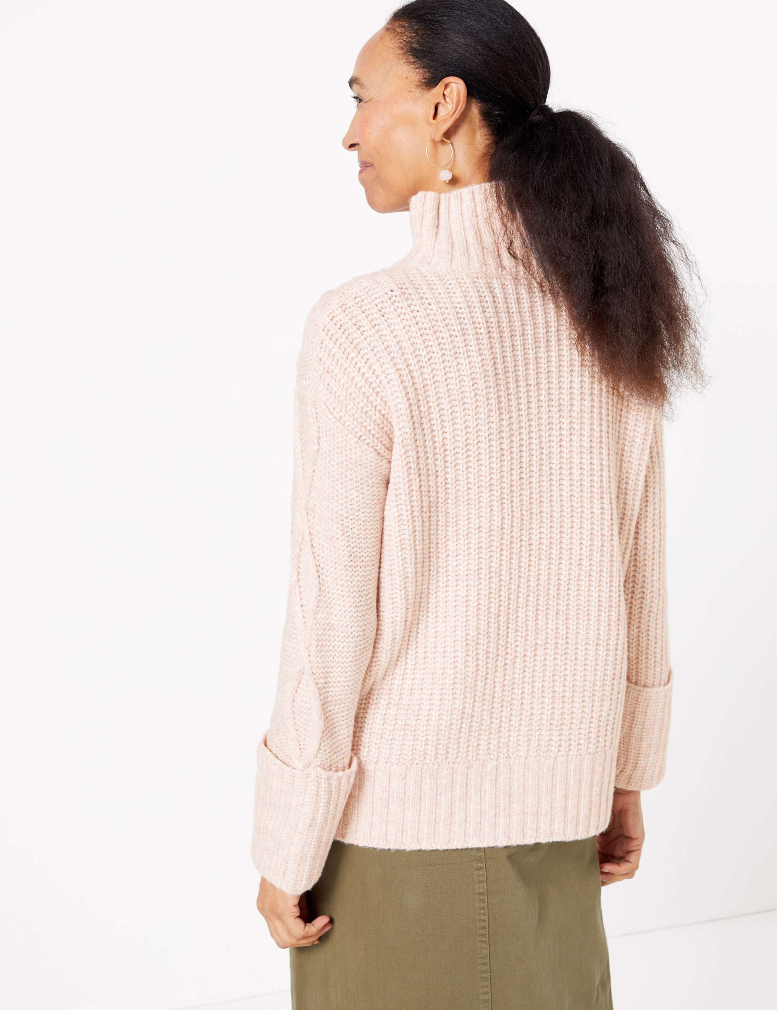 Cable Knit Turtle Neck Jumper 4 of 5