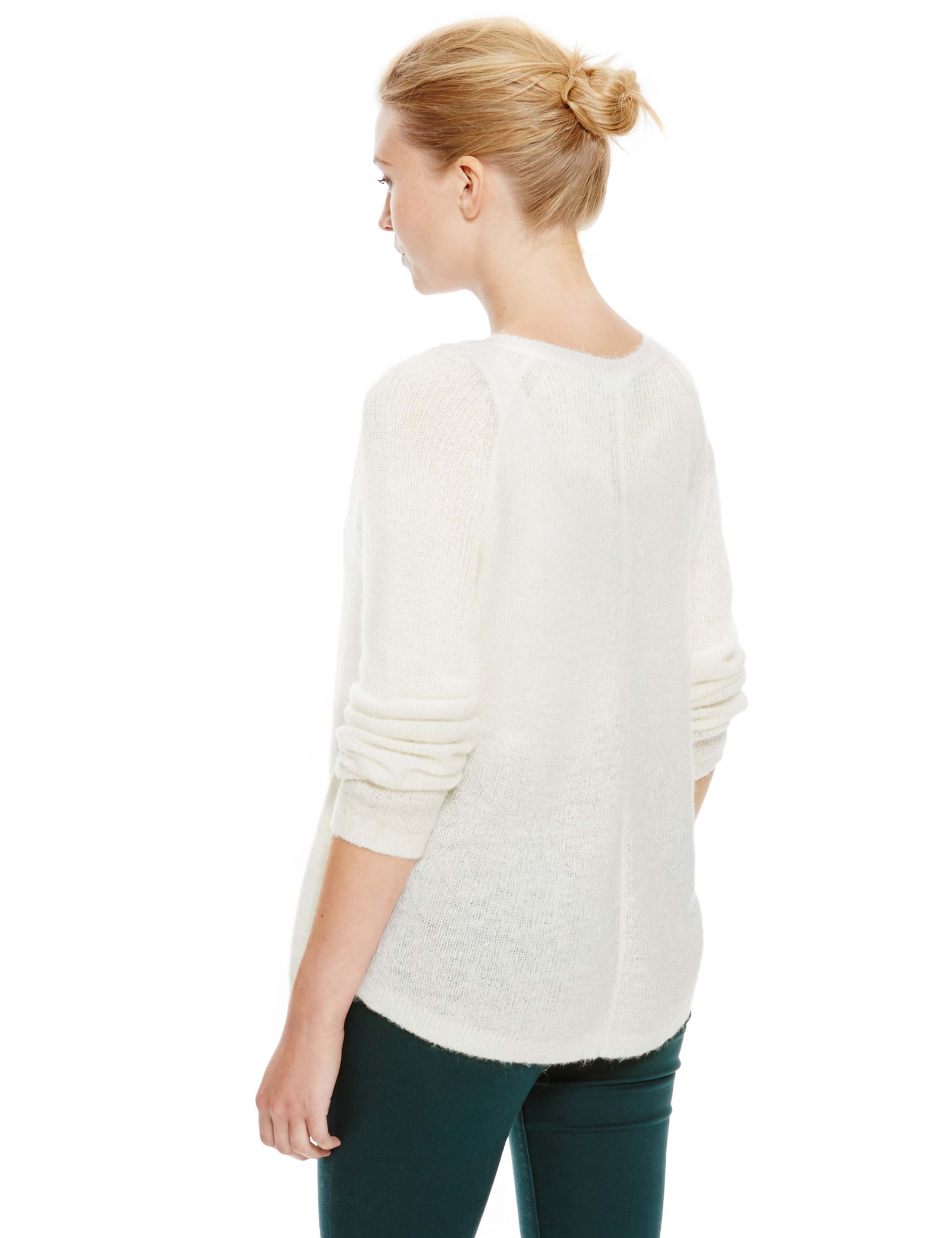 V-Neck Swing Jumper with Mohair 3 of 3