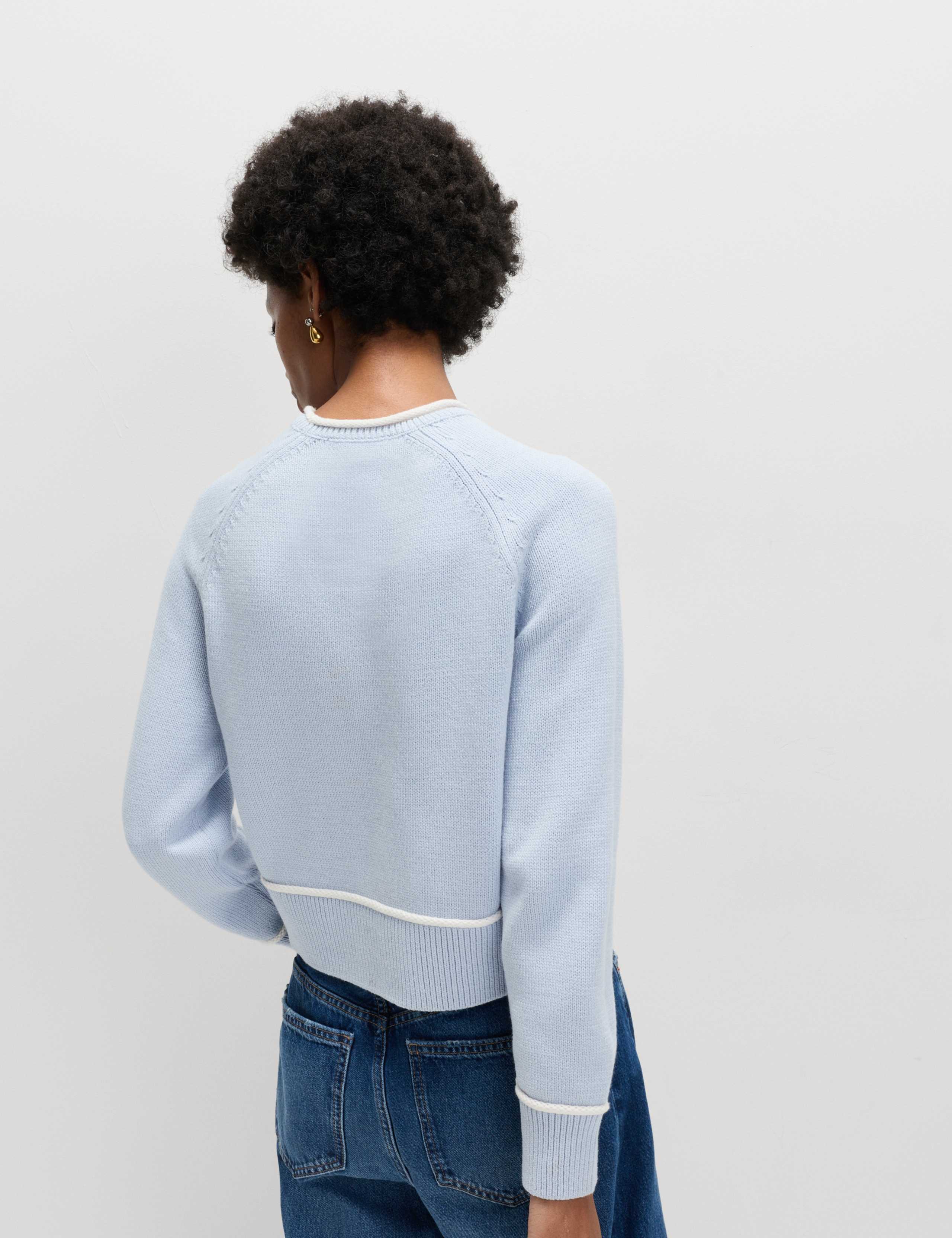 Cotton Rich Tipped Detail Jumper 4 of 6