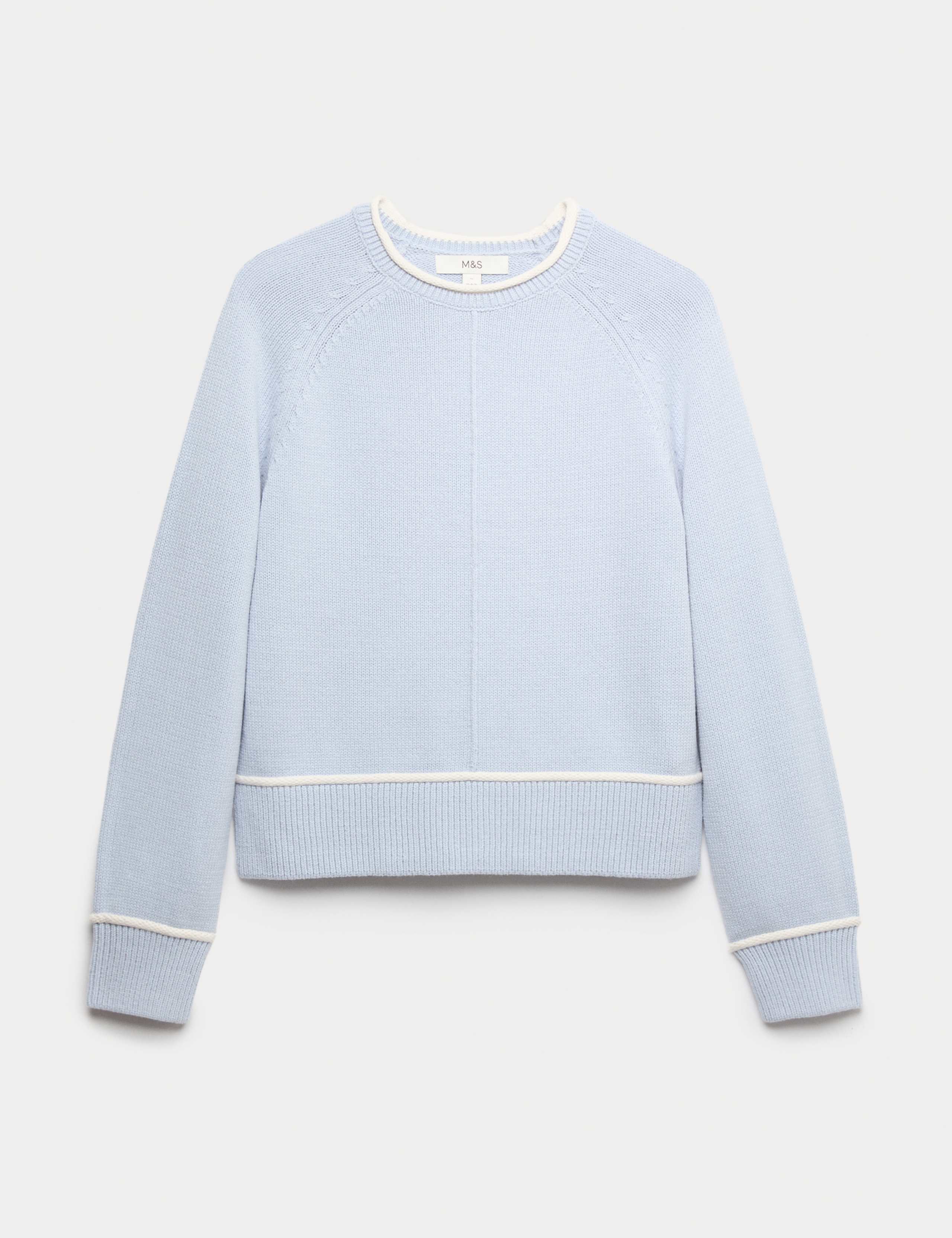 Cotton Rich Tipped Detail Jumper 2 of 6