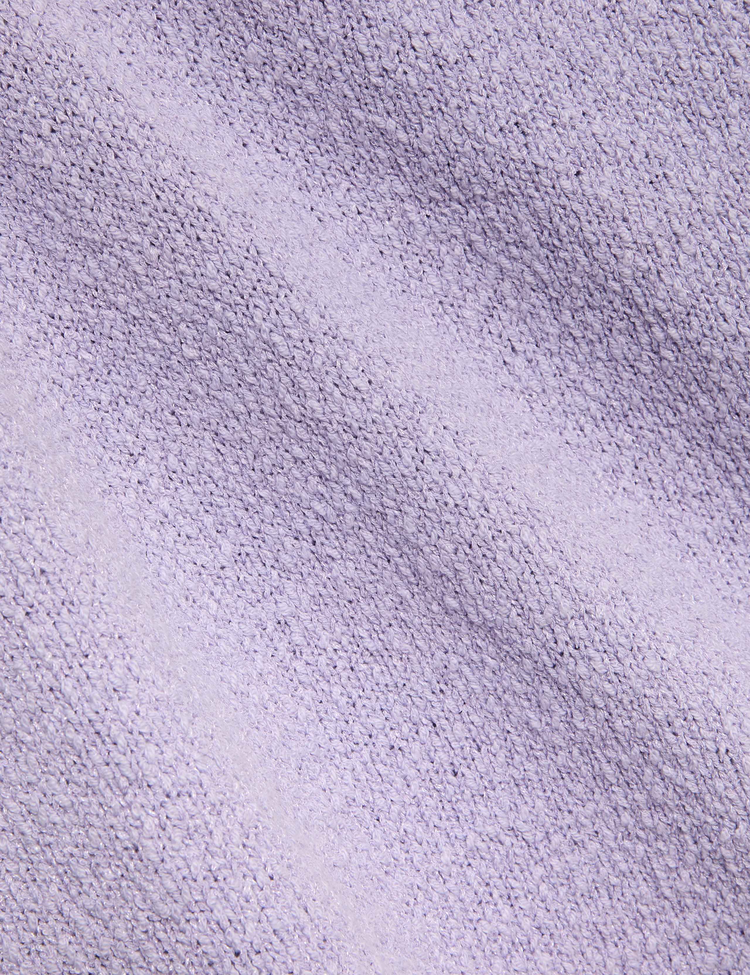 Cotton Rich Textured V-Neck Slub Jumper 6 of 6