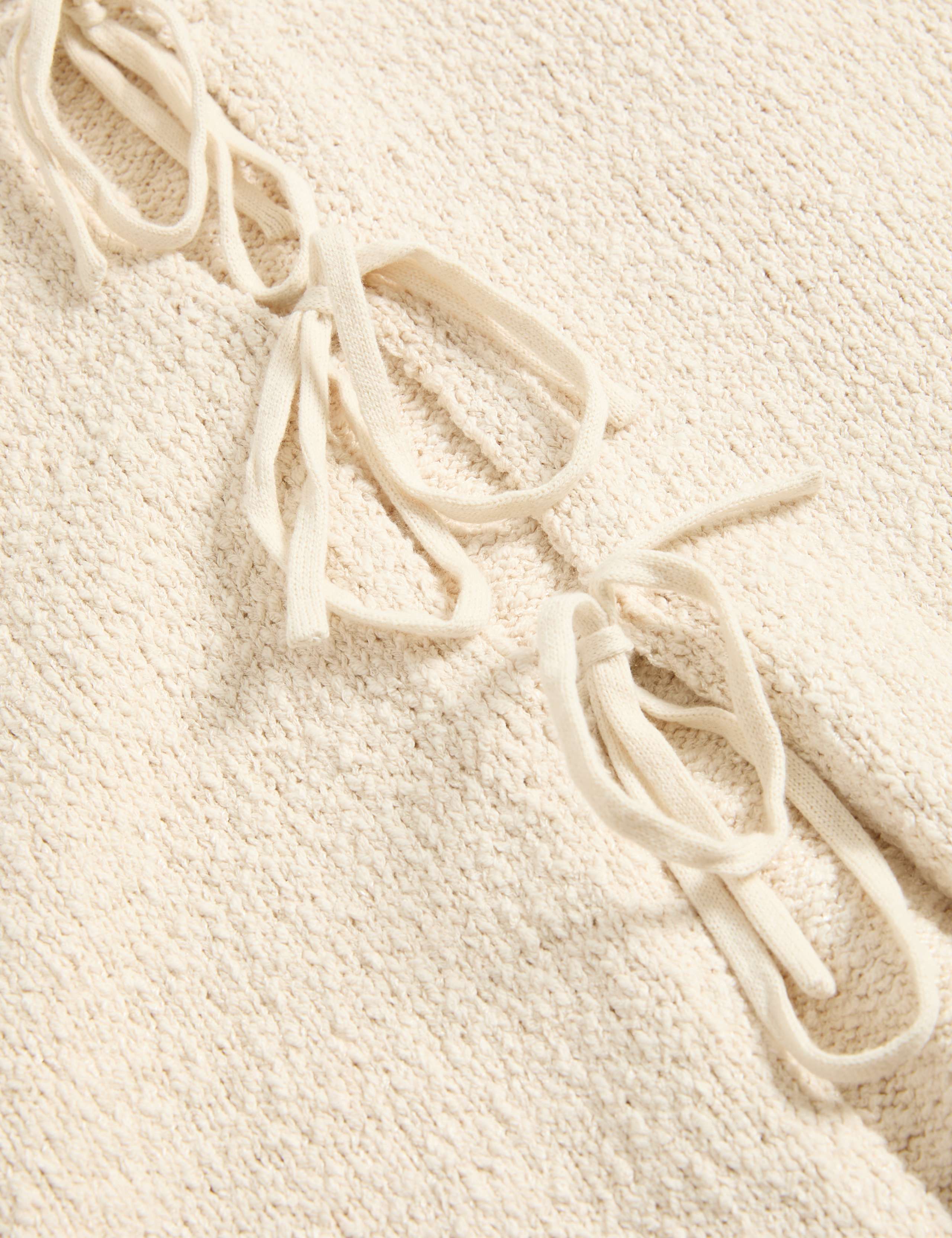 Cotton Rich Textured Cardigan 5 of 5