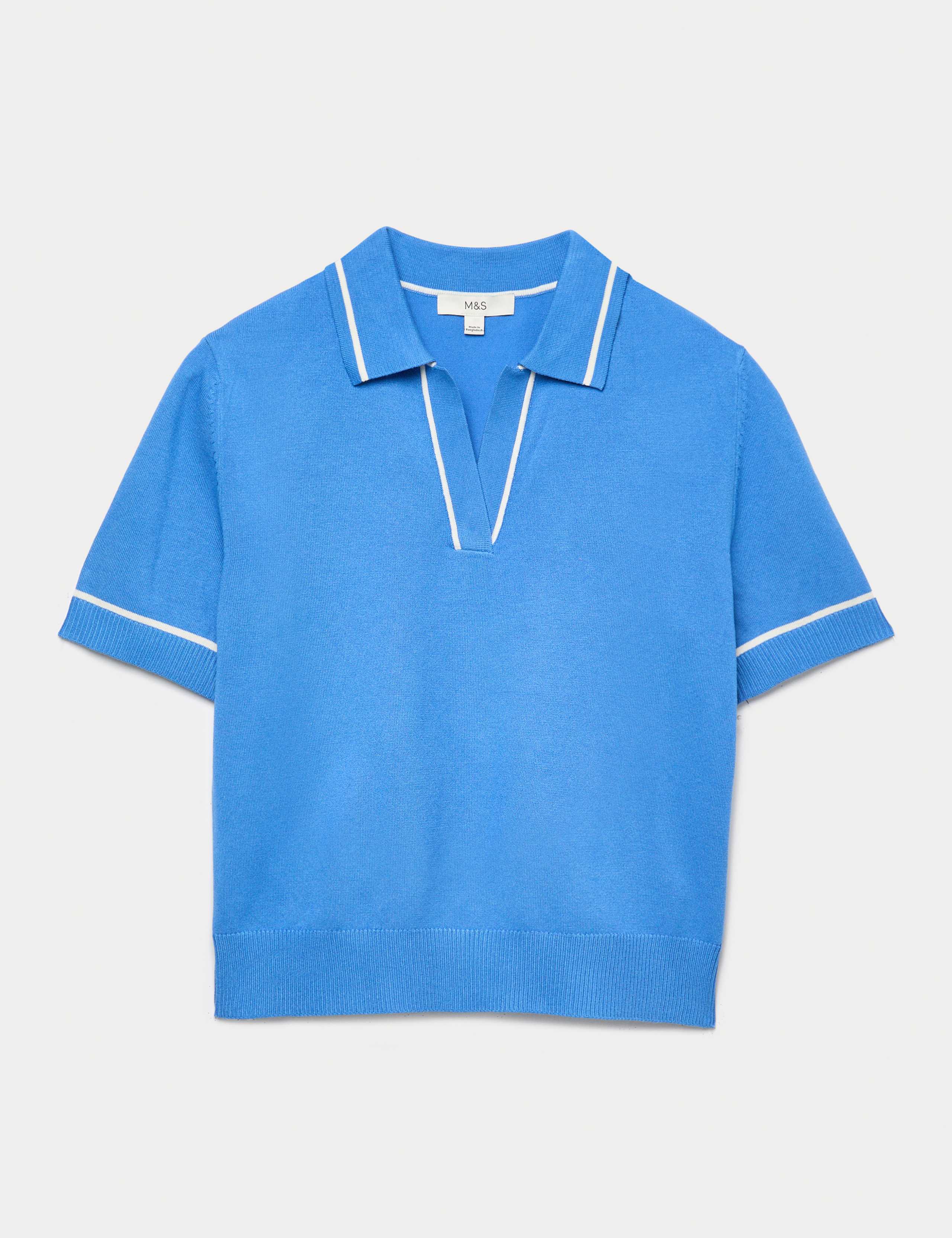 Ribbed Collared Knitted Top 2 of 5