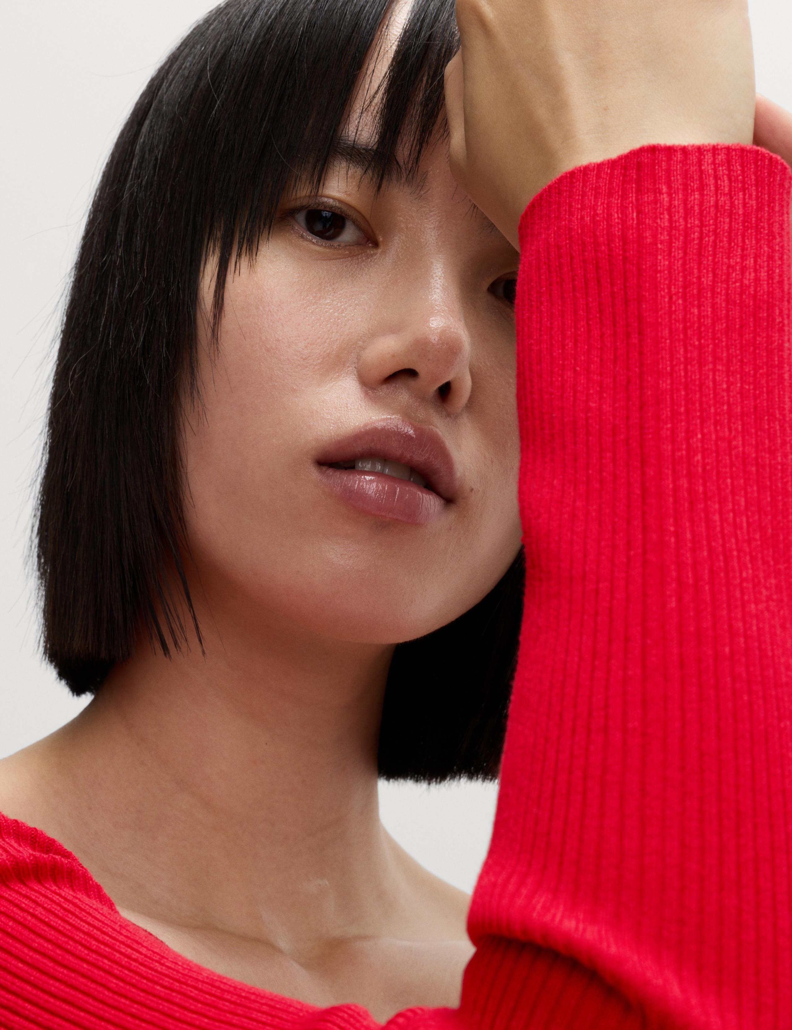 Ribbed Sweetheart Fitted Knitted Top 4 of 5