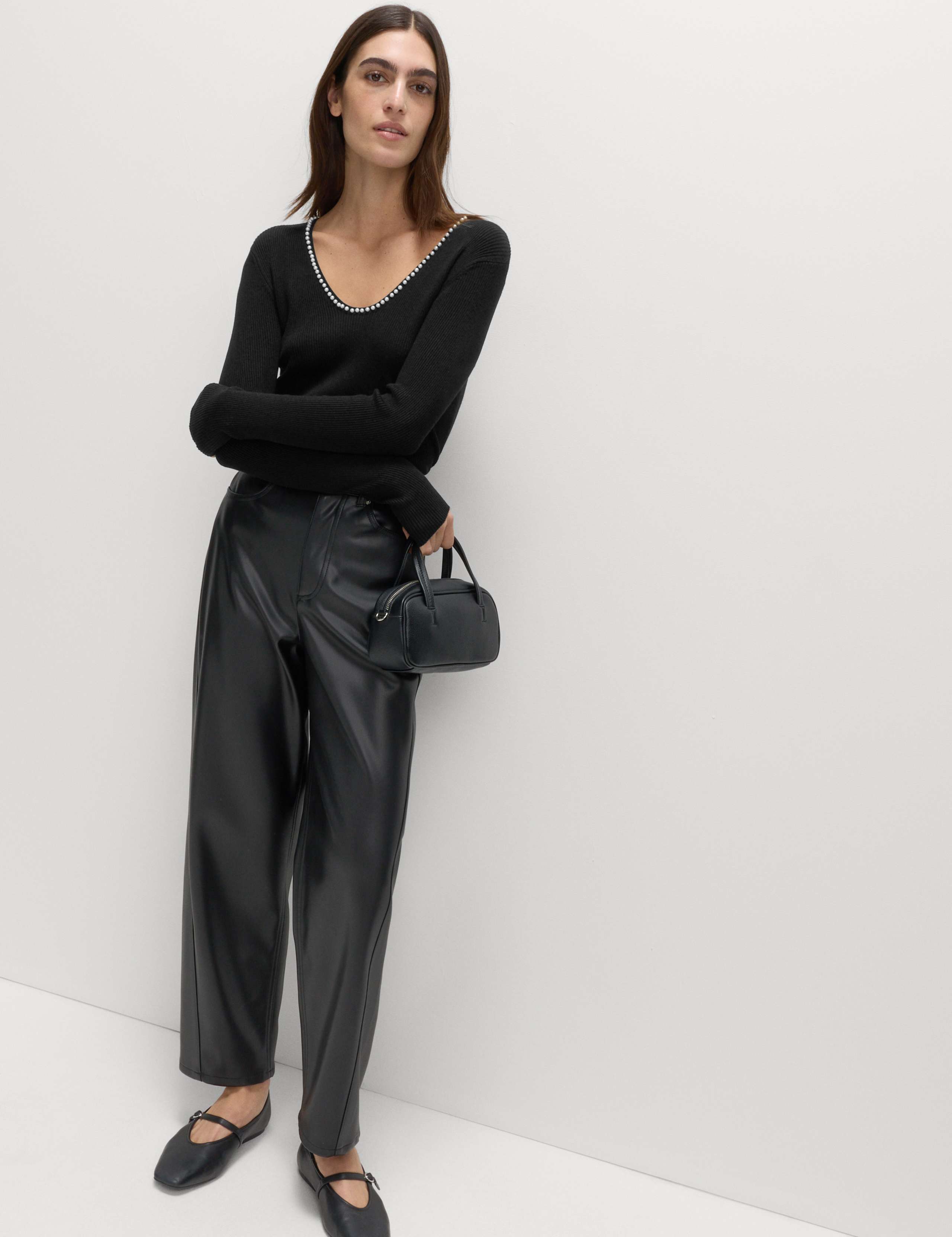 Embellished Scoop Neck Knitted Top 3 of 6