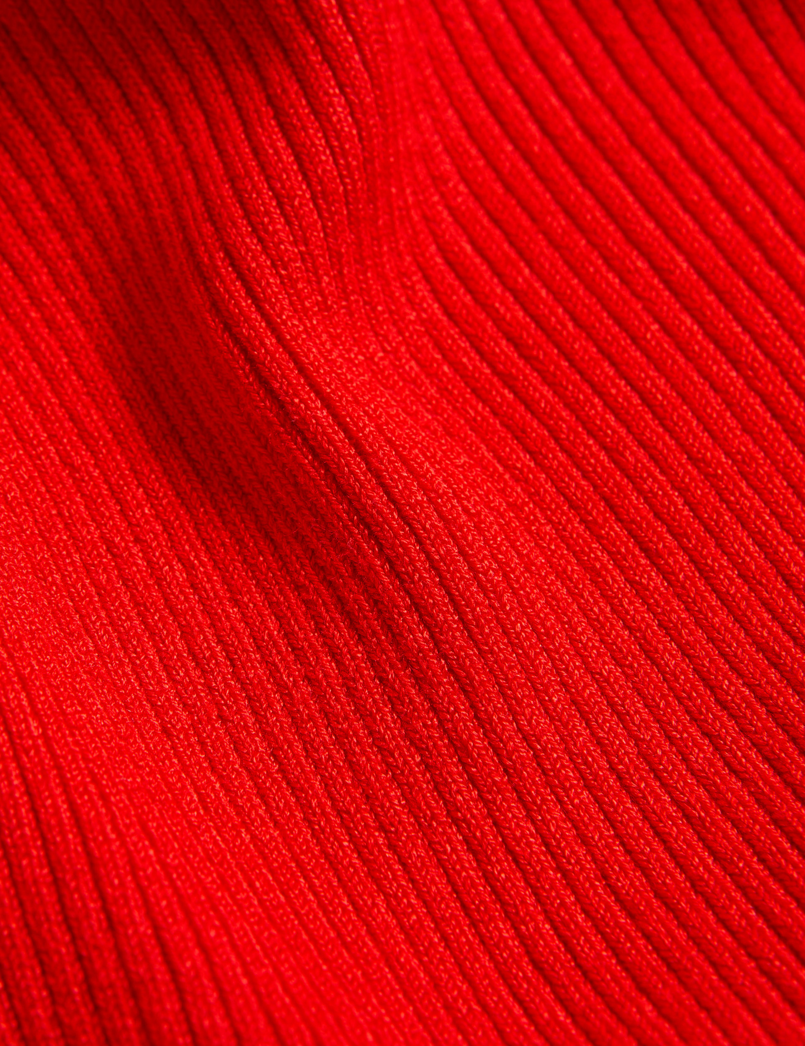 Ribbed Crew Neck Fitted Knitted Vest 6 of 6
