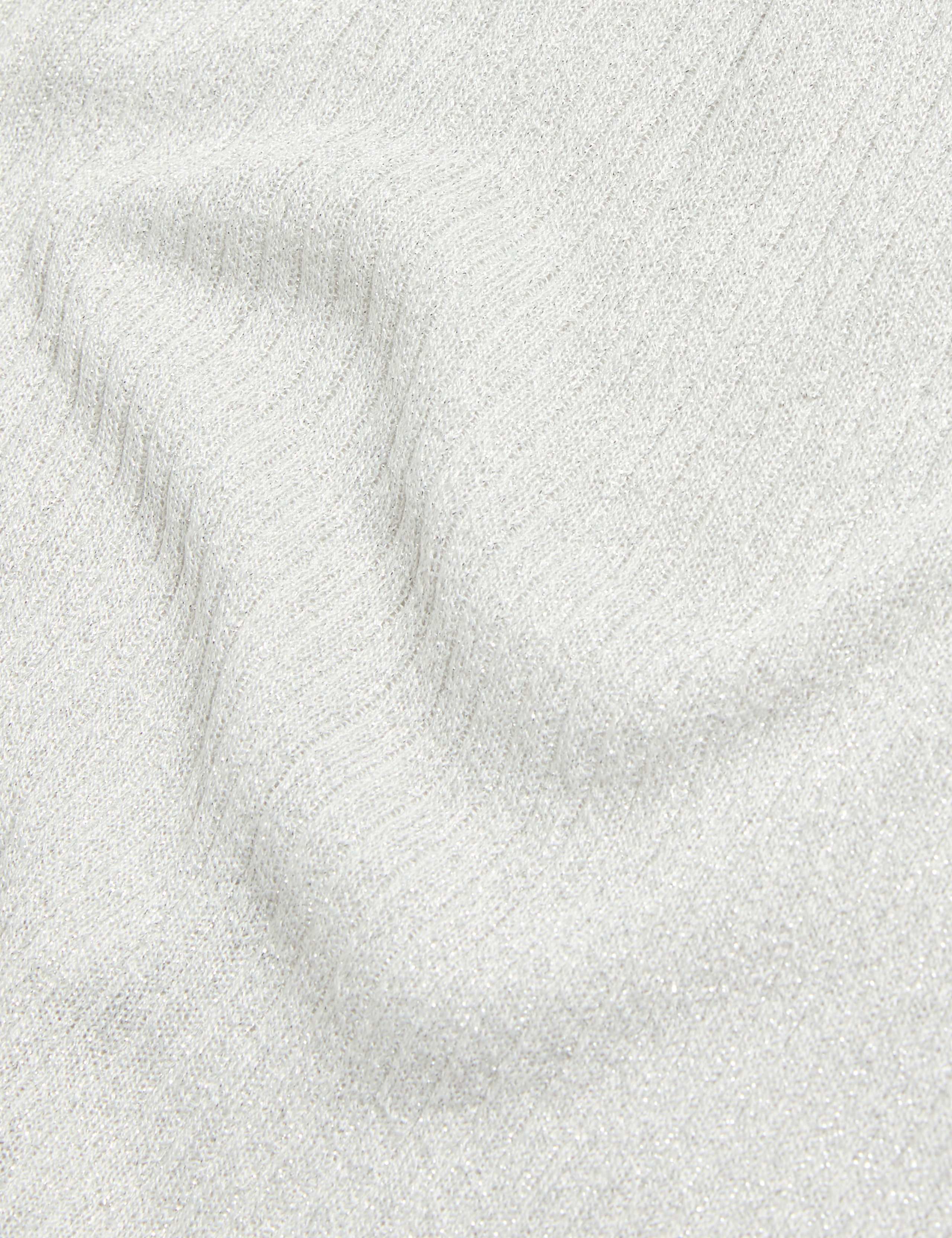 Metallic Round Neck Midi Beach Dress 8 of 8